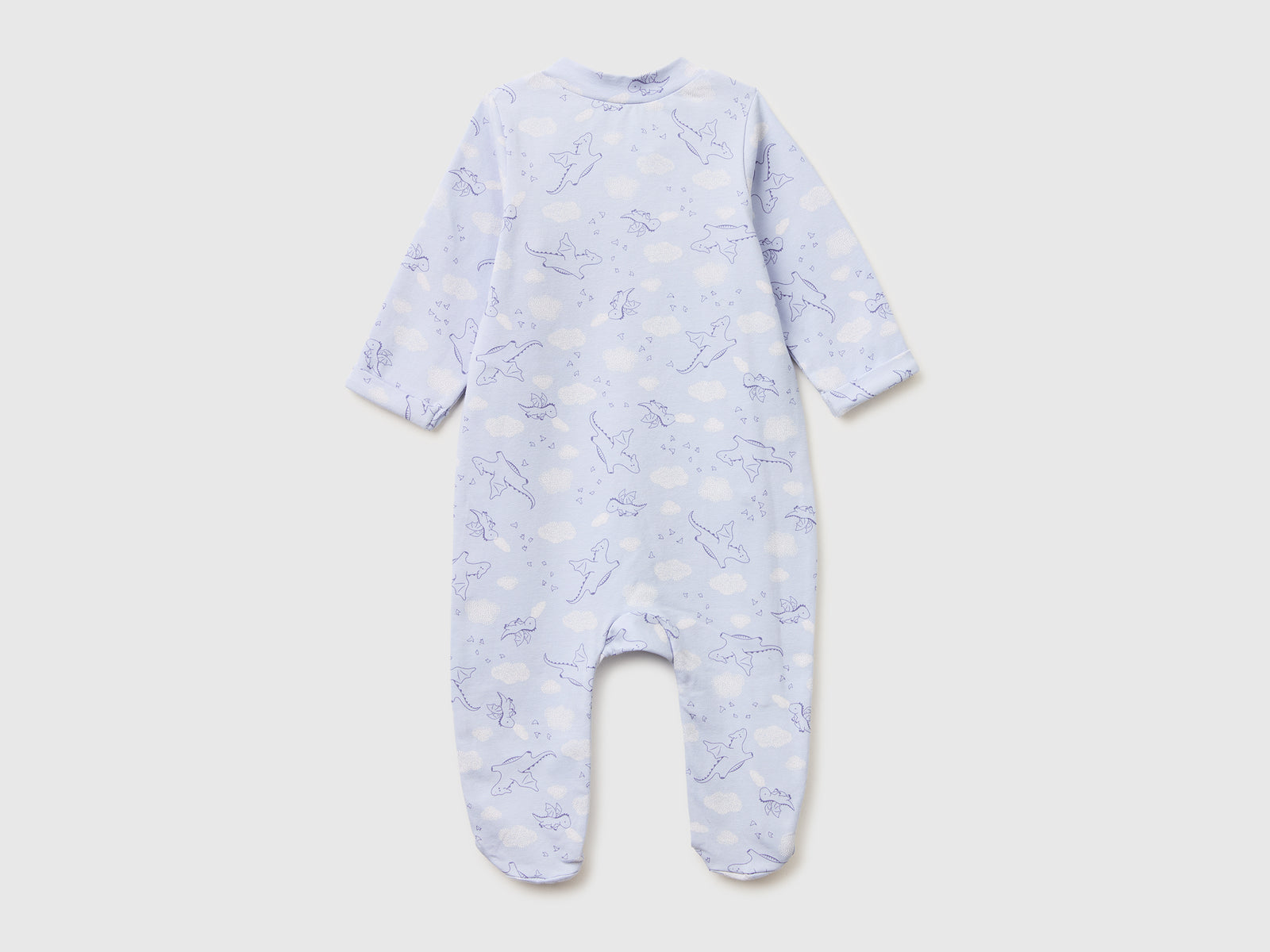 Patterned onesie in stretch organic cotton - ucb_image_BS