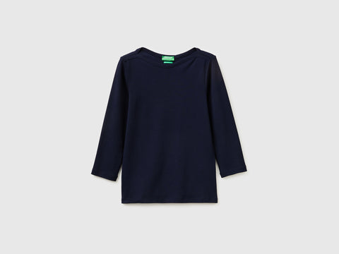Slim fit t-shirt with boat neck - ucb_image_FS