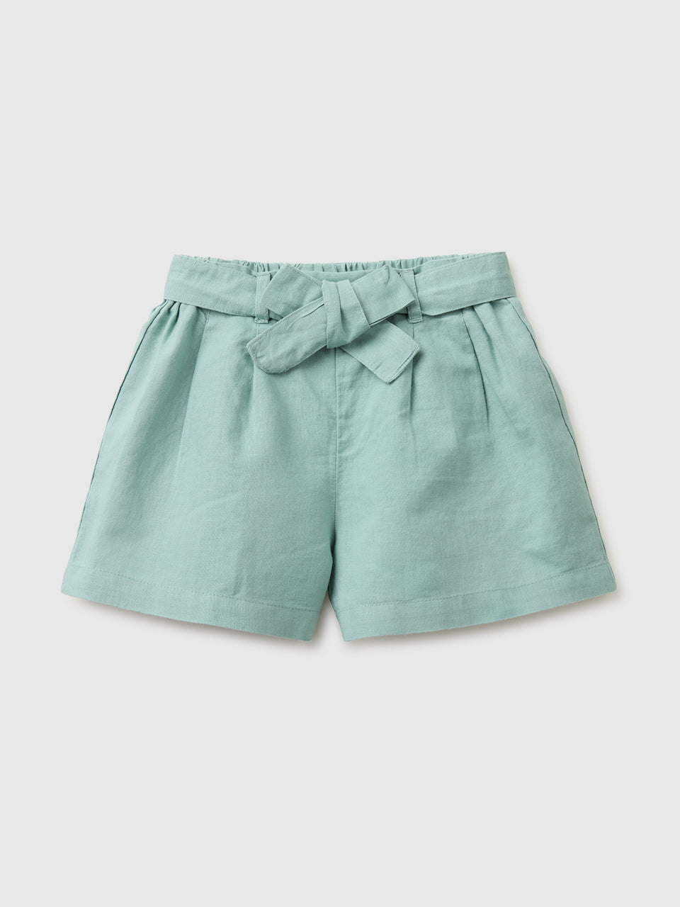 Linen blend shorts with sash - ucb_image_FS