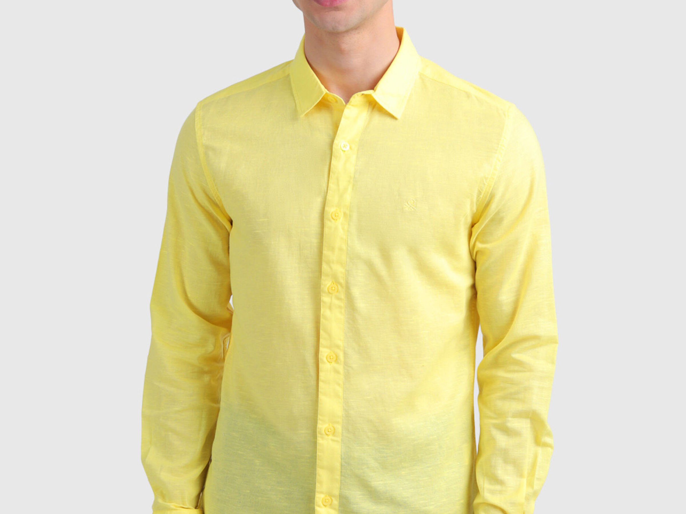 Long Sleeve Linen Blend Shirt image number 0