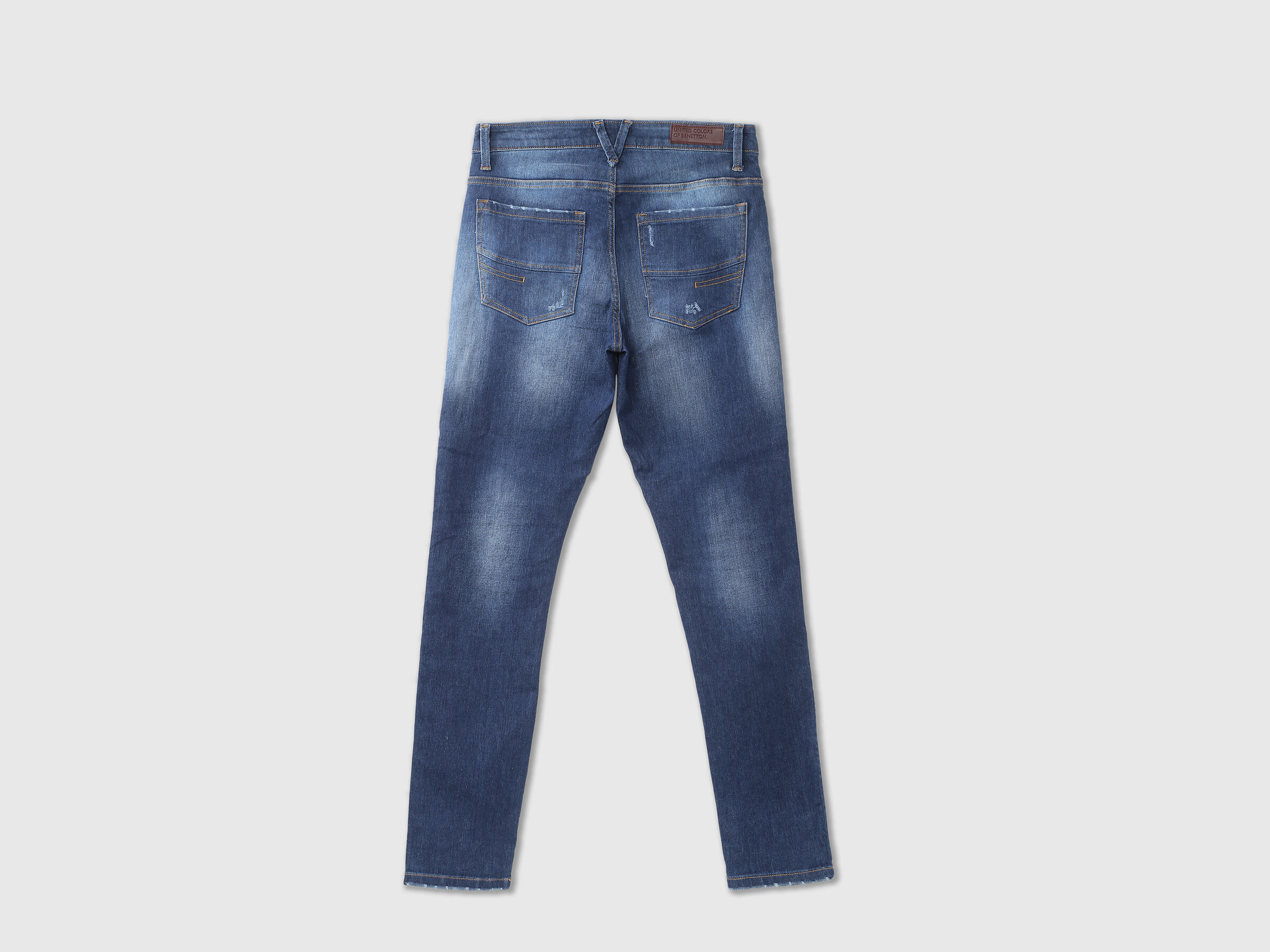 SKINNY FIT FADED BLUE BOOMERANG JEANS image number 7