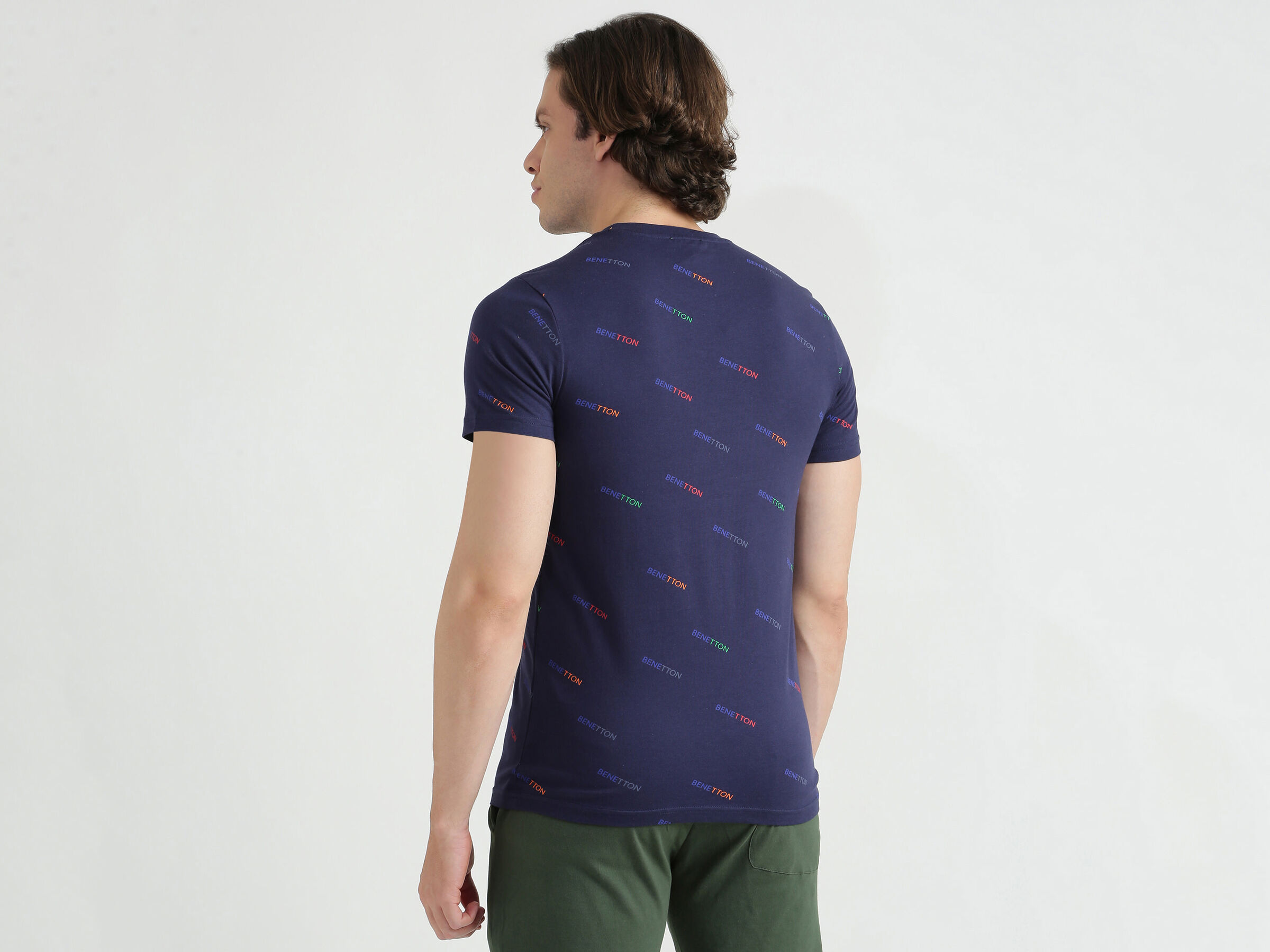 Short Sleeve Printed Round Neck T-Shirt image number 2