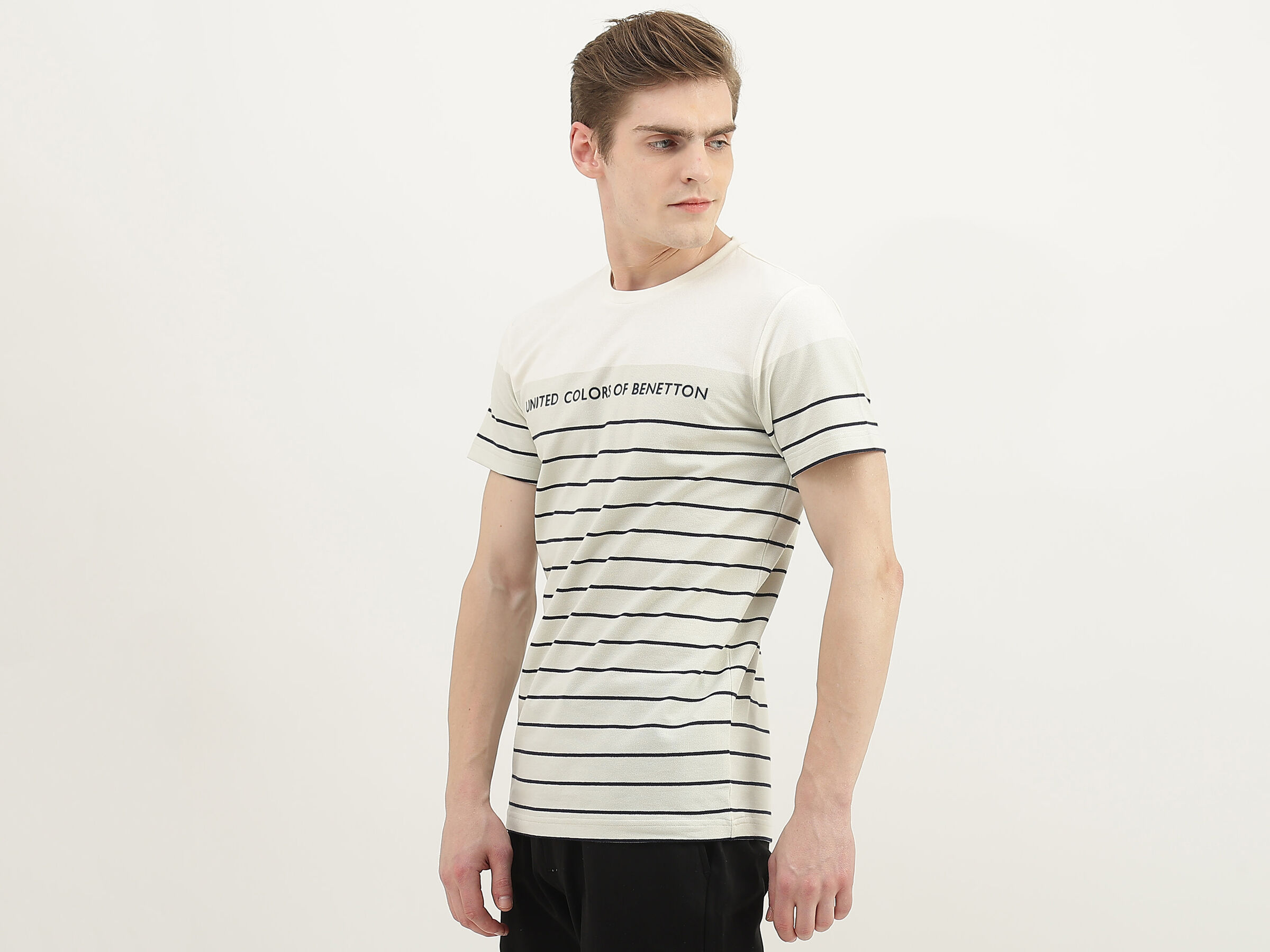 CLASSIC ENGINEERED STRIPED TEE image number 1