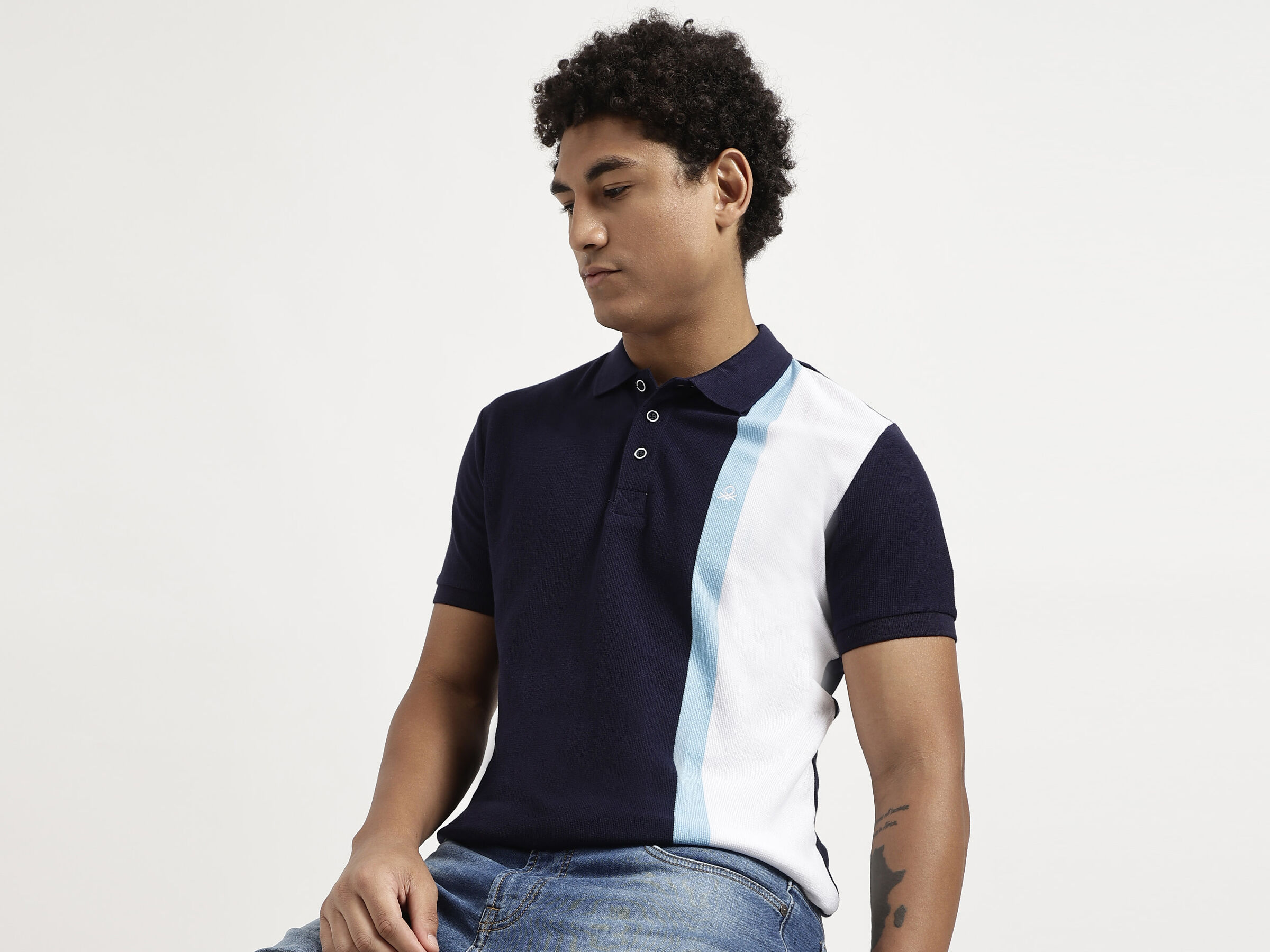 VERTICAL STRIPED POLO image number 5