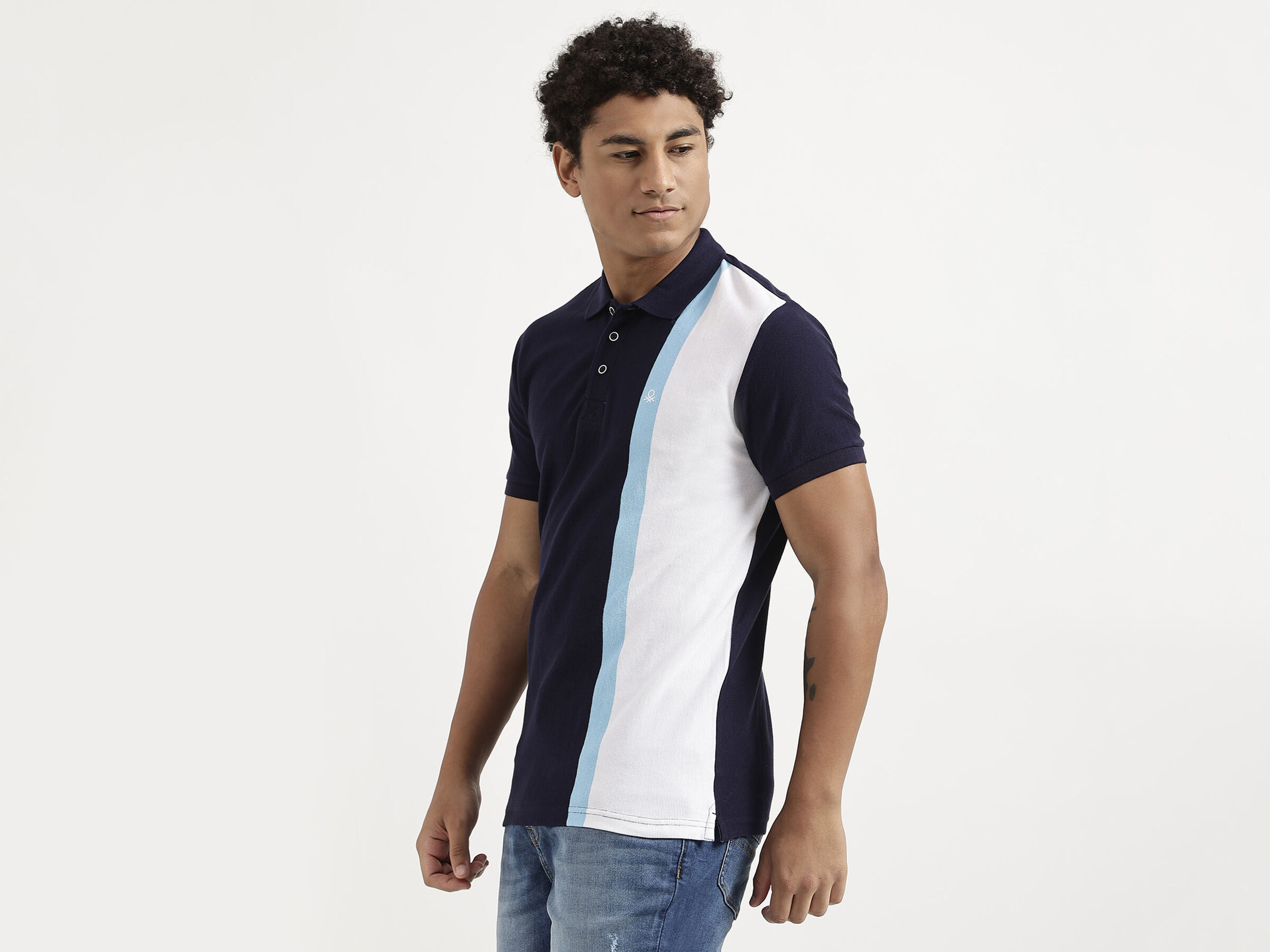 VERTICAL STRIPED POLO image number 1