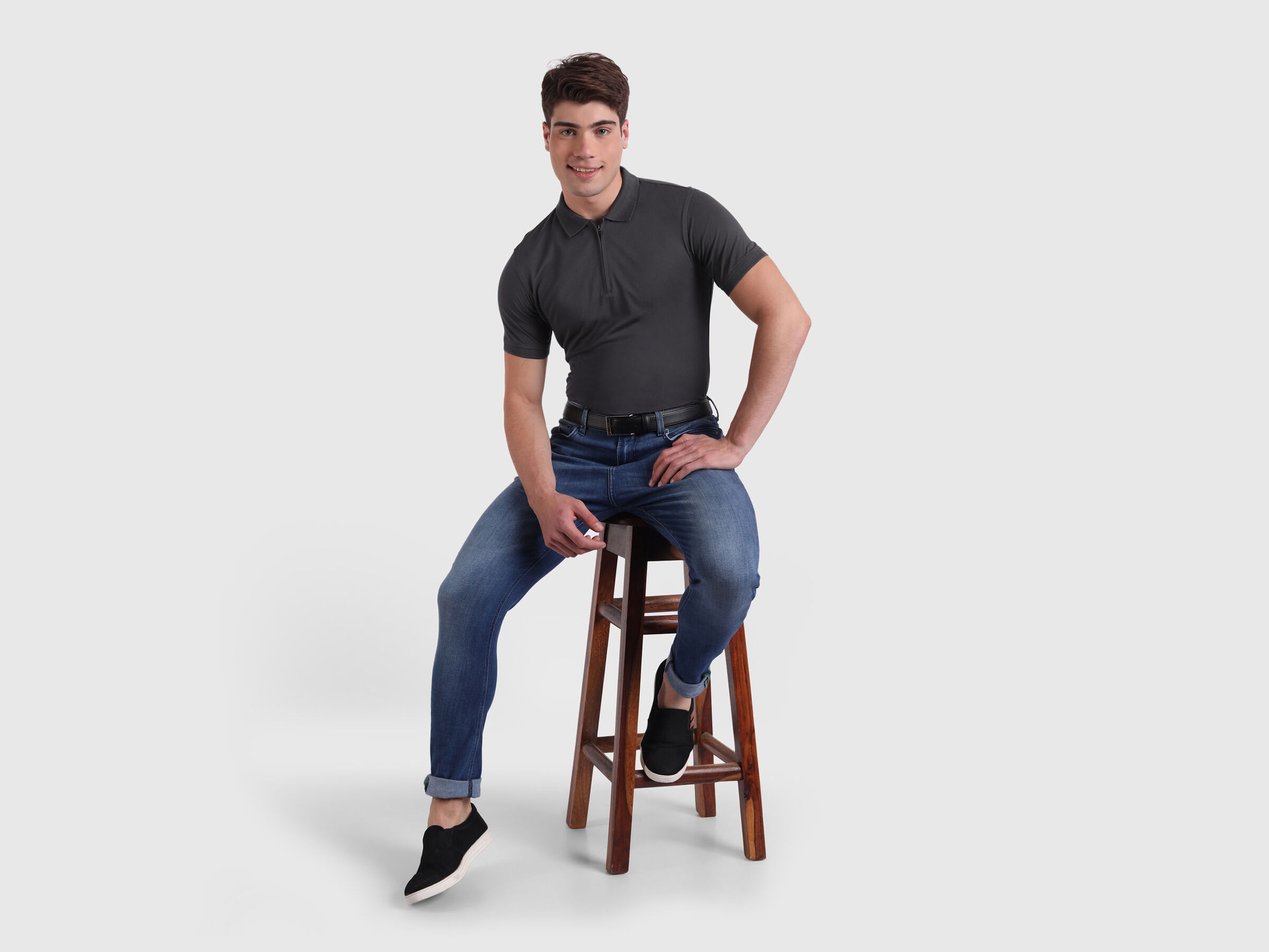 Double mercerised pique polo image number 3