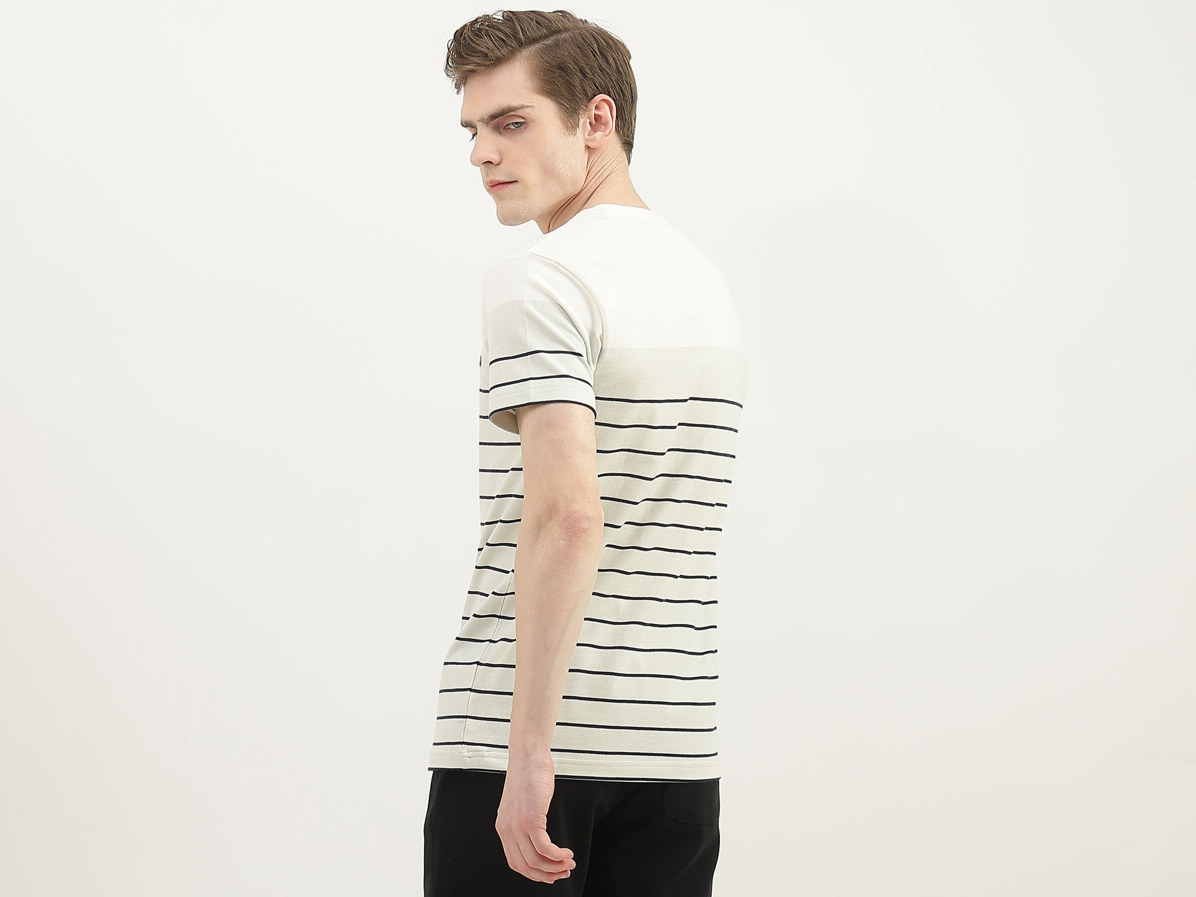 CLASSIC ENGINEERED STRIPED TEE image number 2