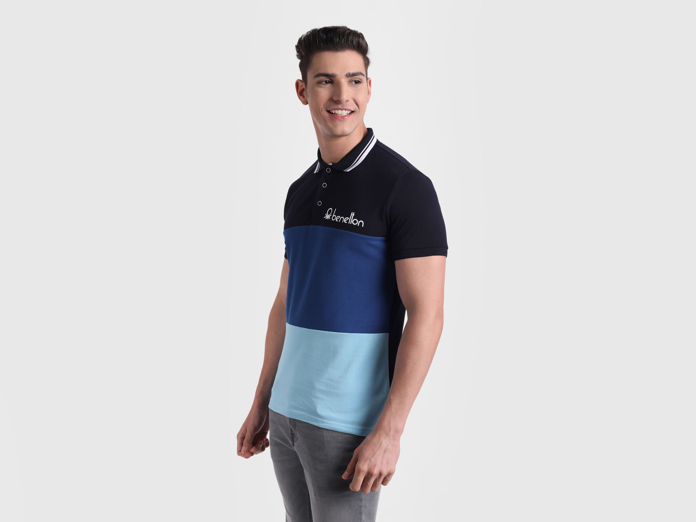 Color Block Polo image number 1