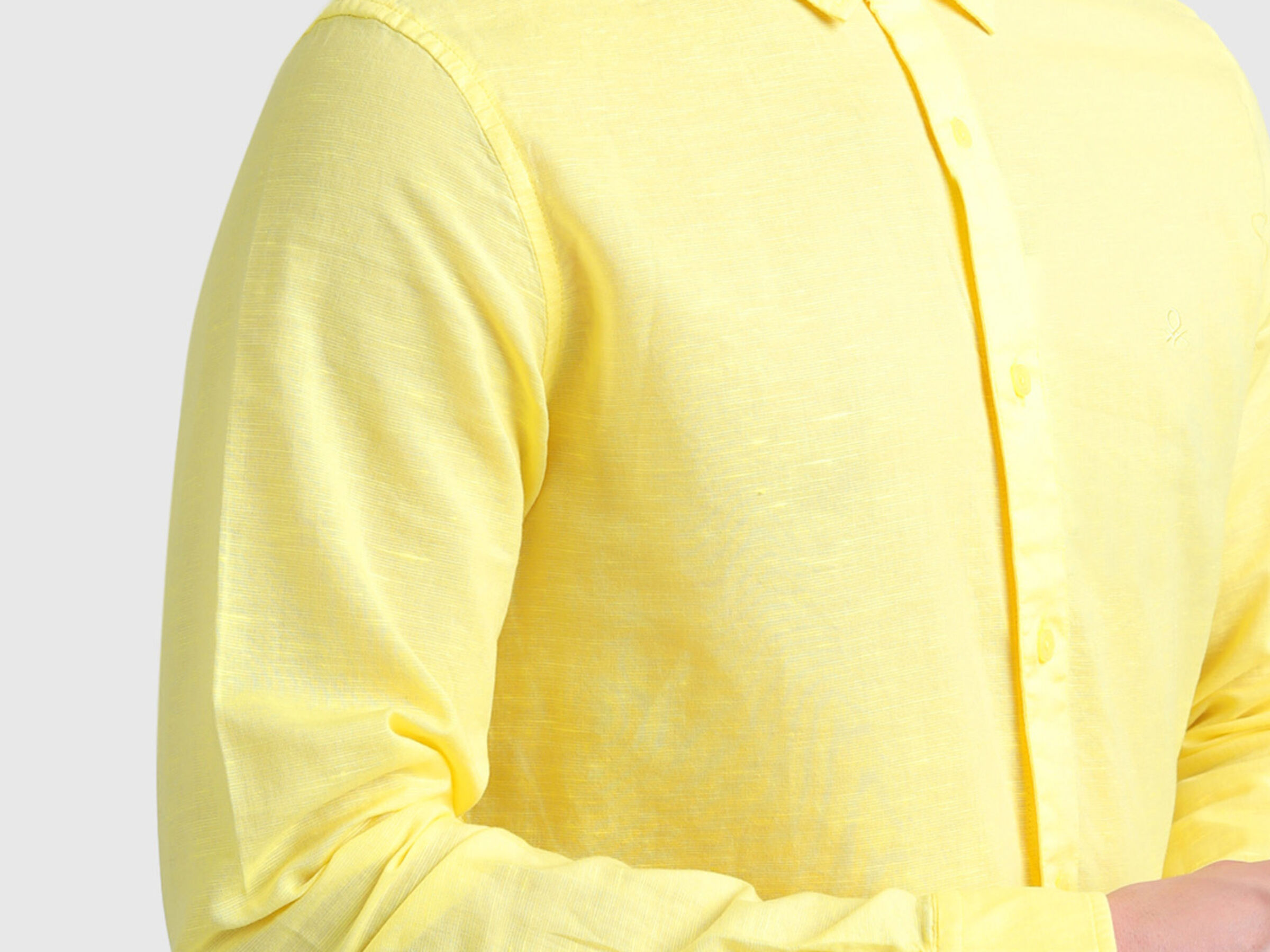 Long Sleeve Linen Blend Shirt image number 3