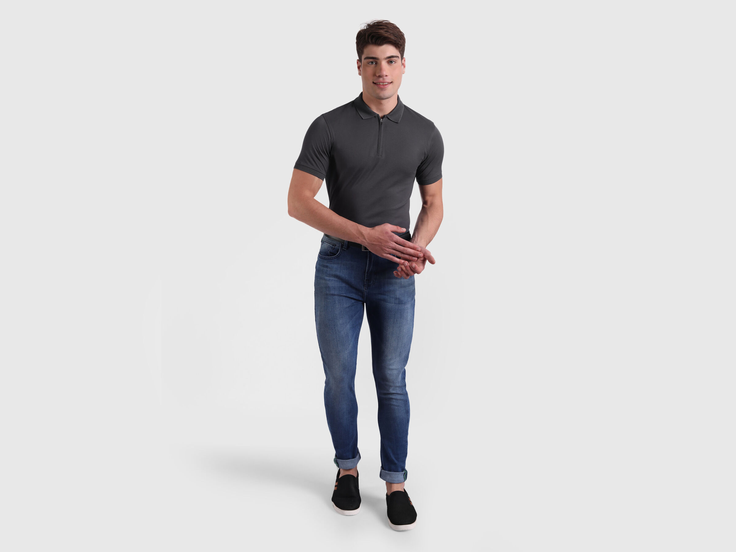 Double mercerised pique polo image number 4
