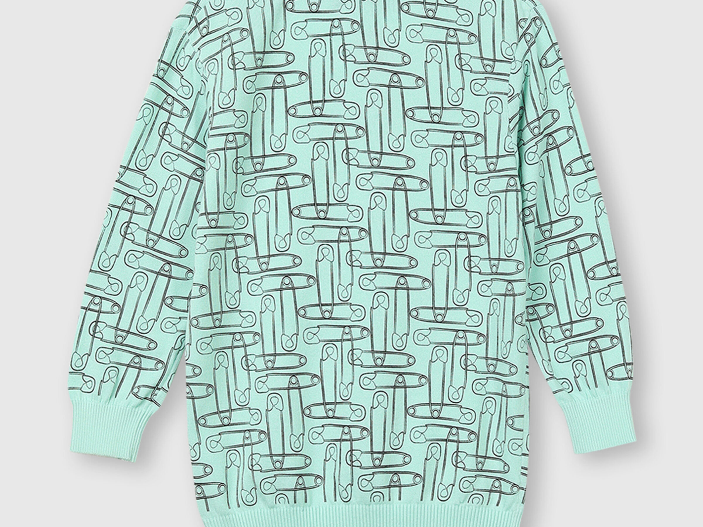 Pure Cotton Tricot Top with V-Neck image number 5