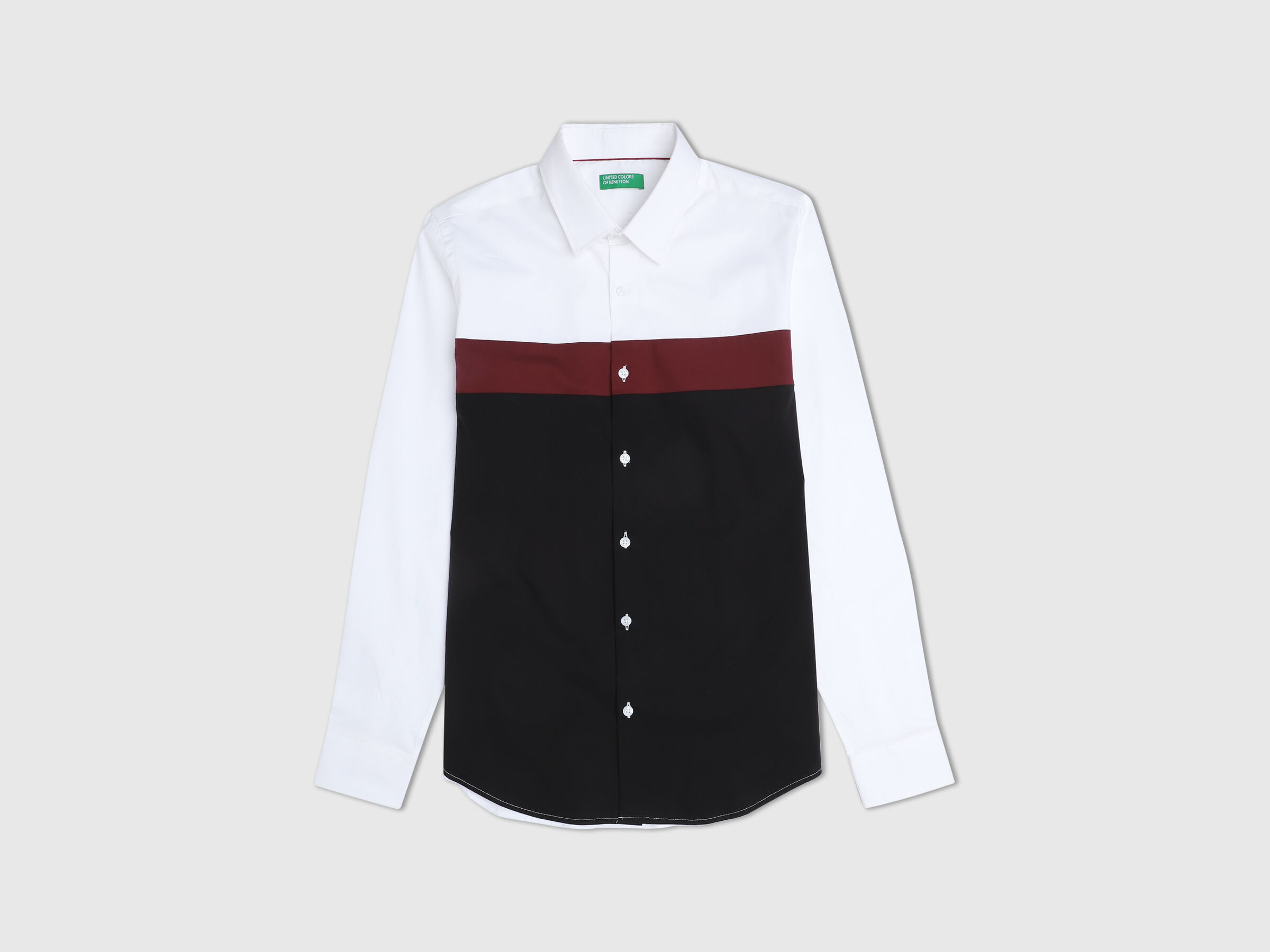 Full Sleeves Overall Colourblock Shirt image number 5