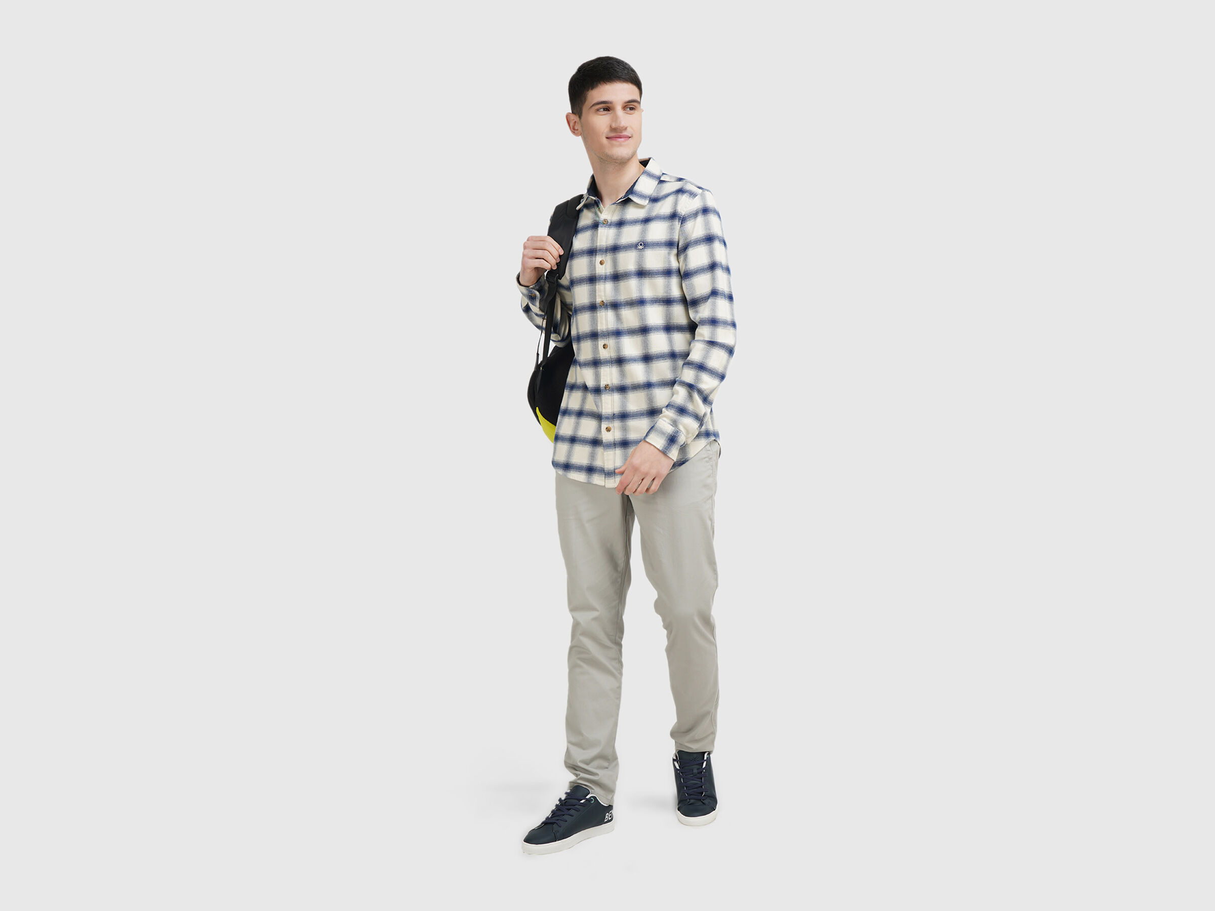 Full Sleeve Stretch Flannel.Shirt image number 3