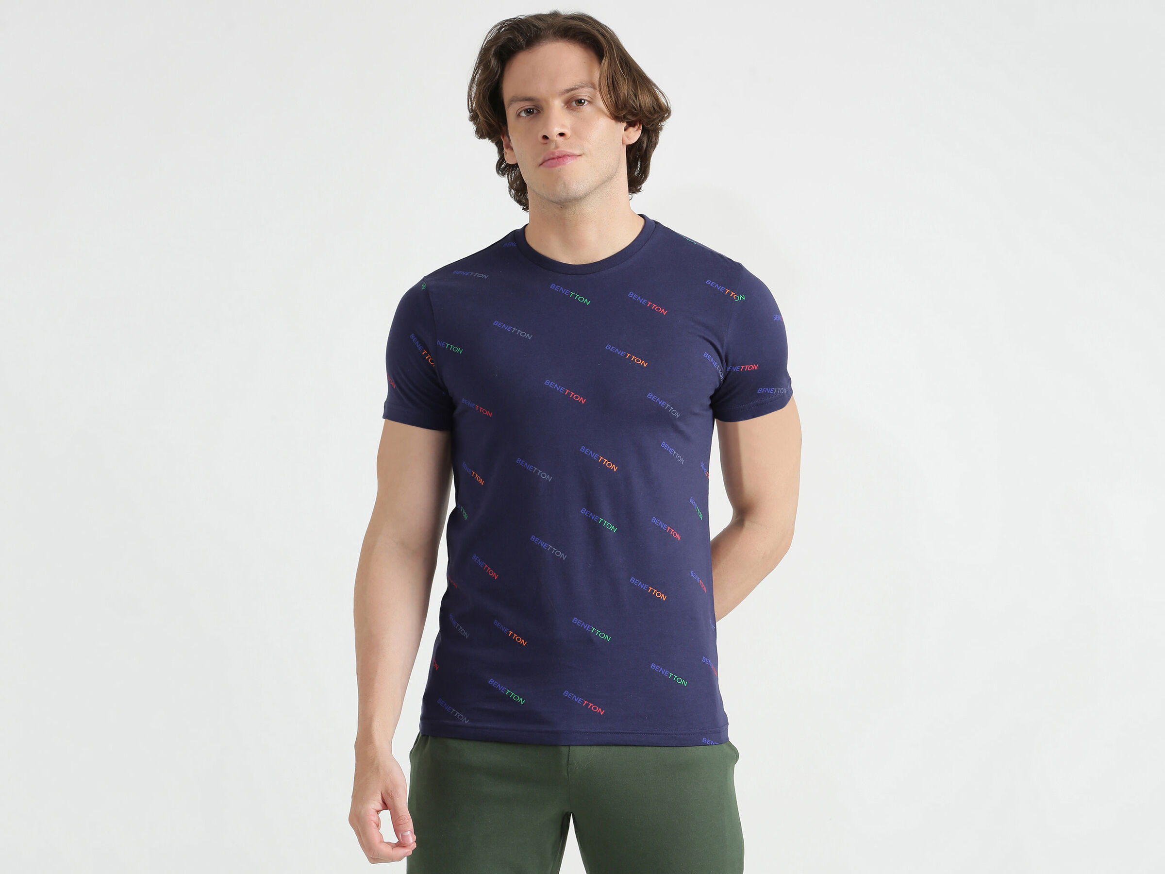 Short Sleeve Printed Round Neck T-Shirt image number 0