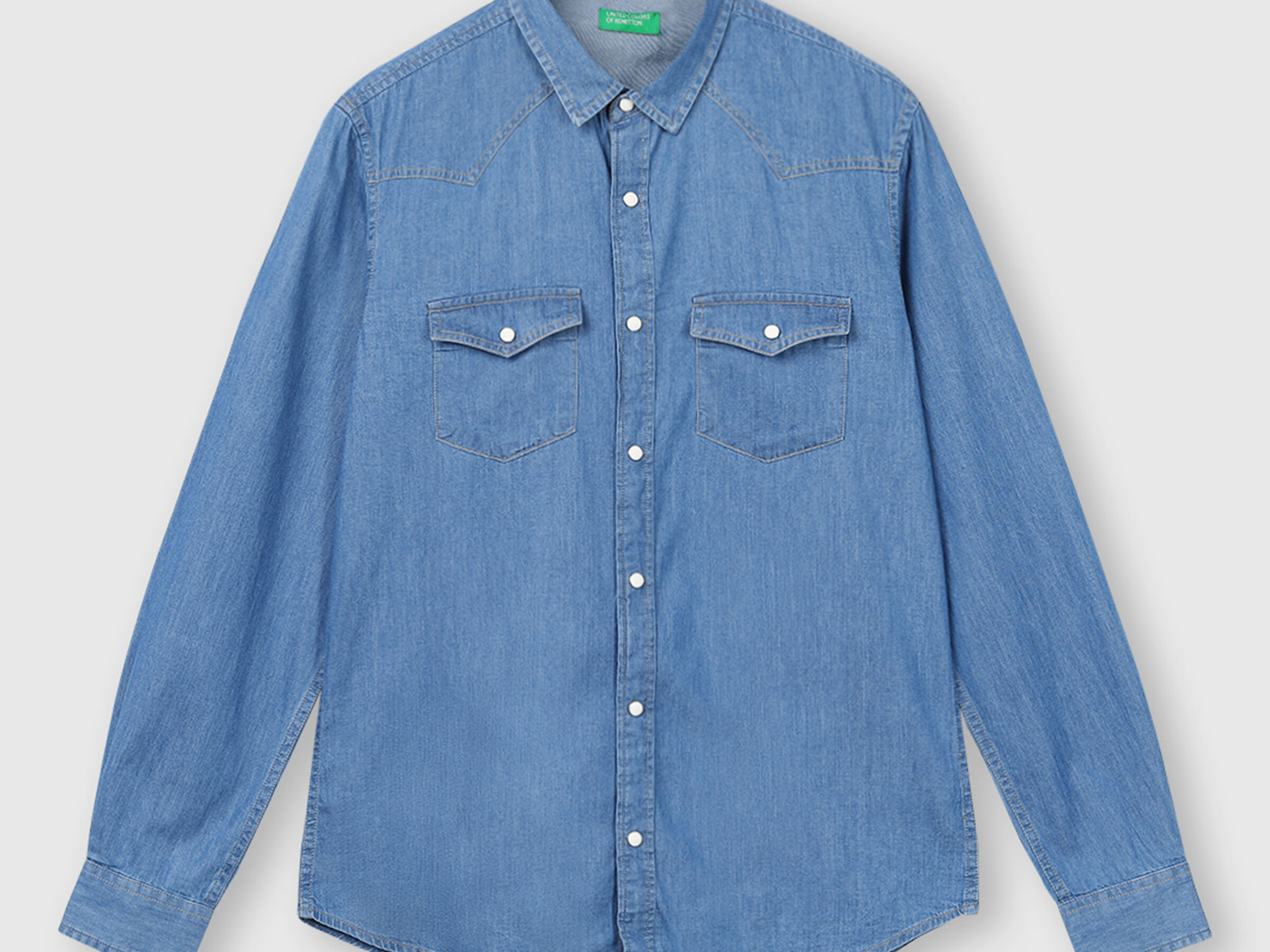 Pure Cotton Classic Denim Shirt image number 4