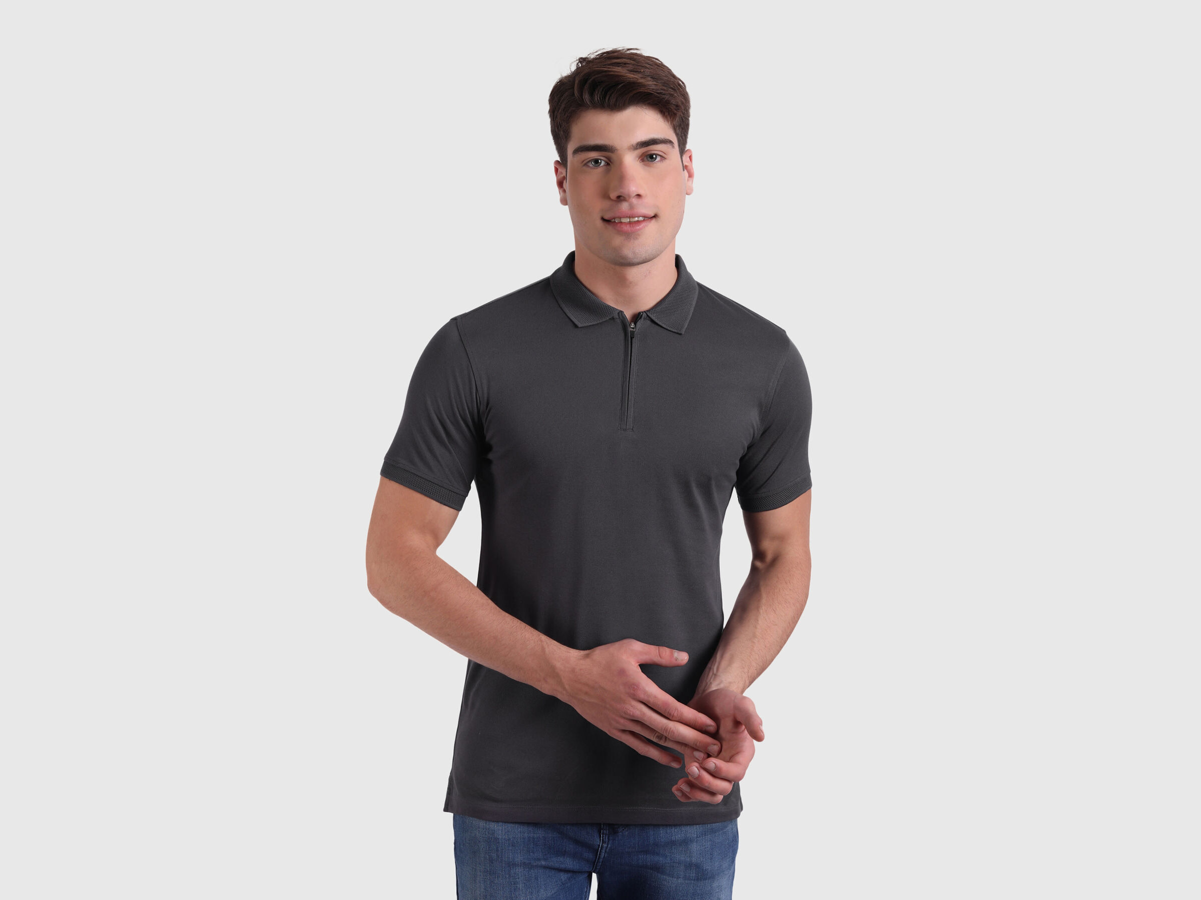 Double mercerised pique polo image number 0