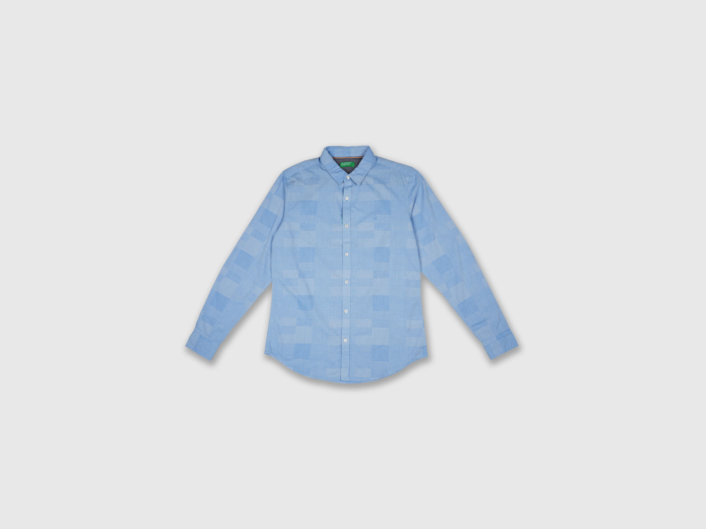 Fill Sleeve Dobby Chambray Shirt image number 4