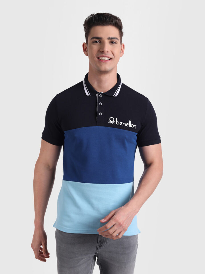 Color Block Polo