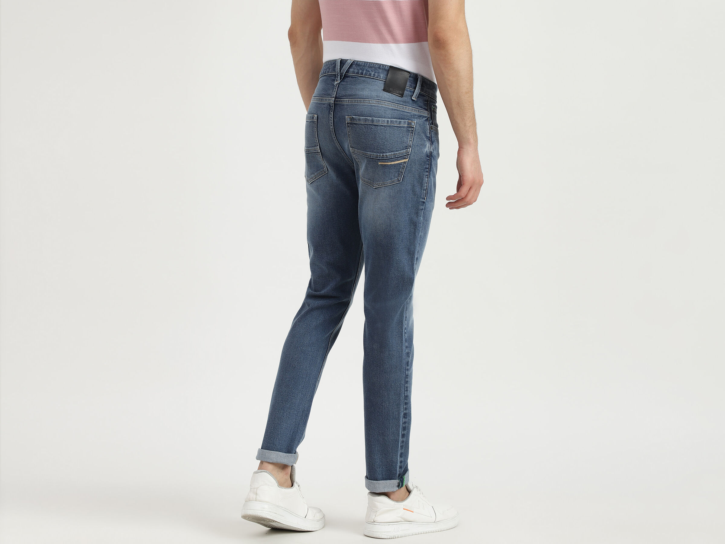 SKINNY MID BLUE COOLMAX JEANS image number 2