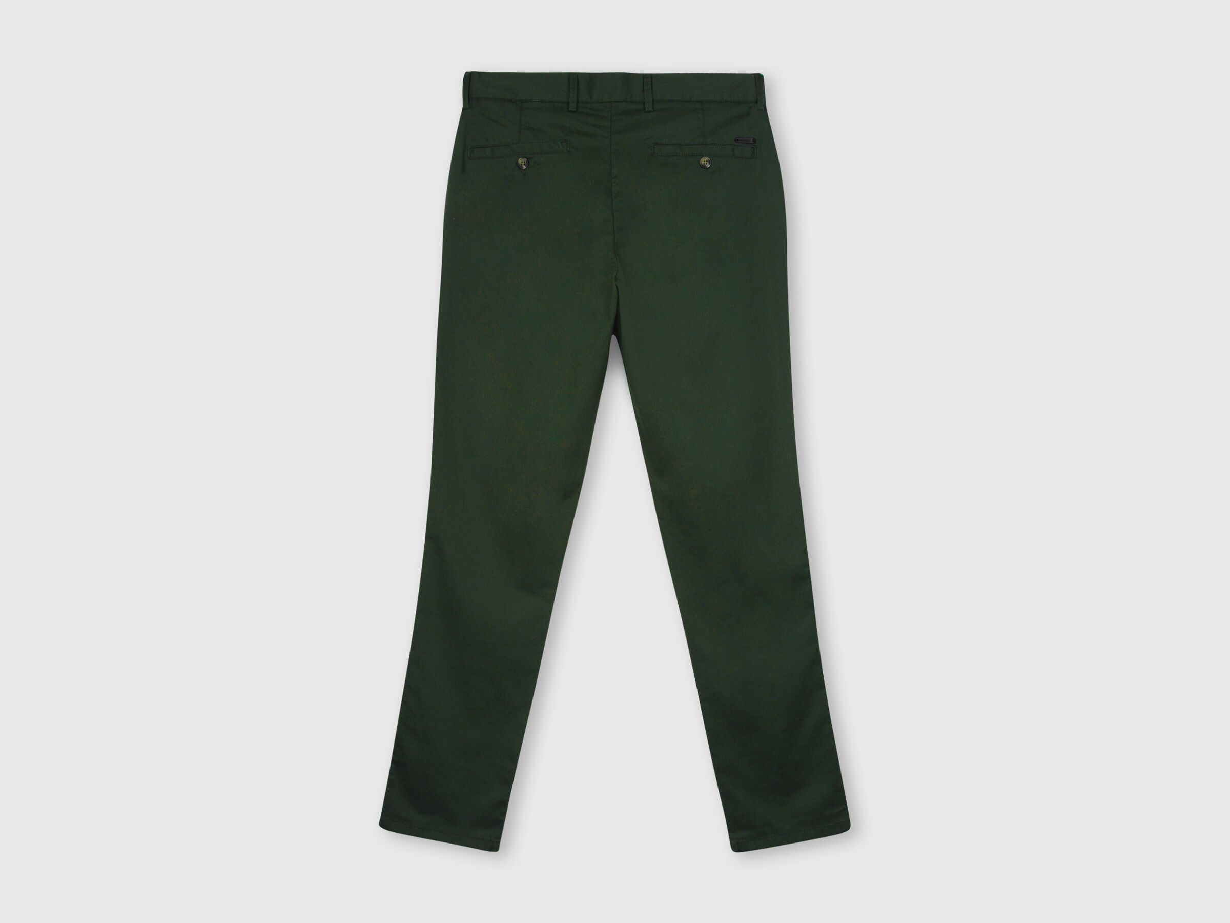 Slim fit satin trousers with stretch image number 7