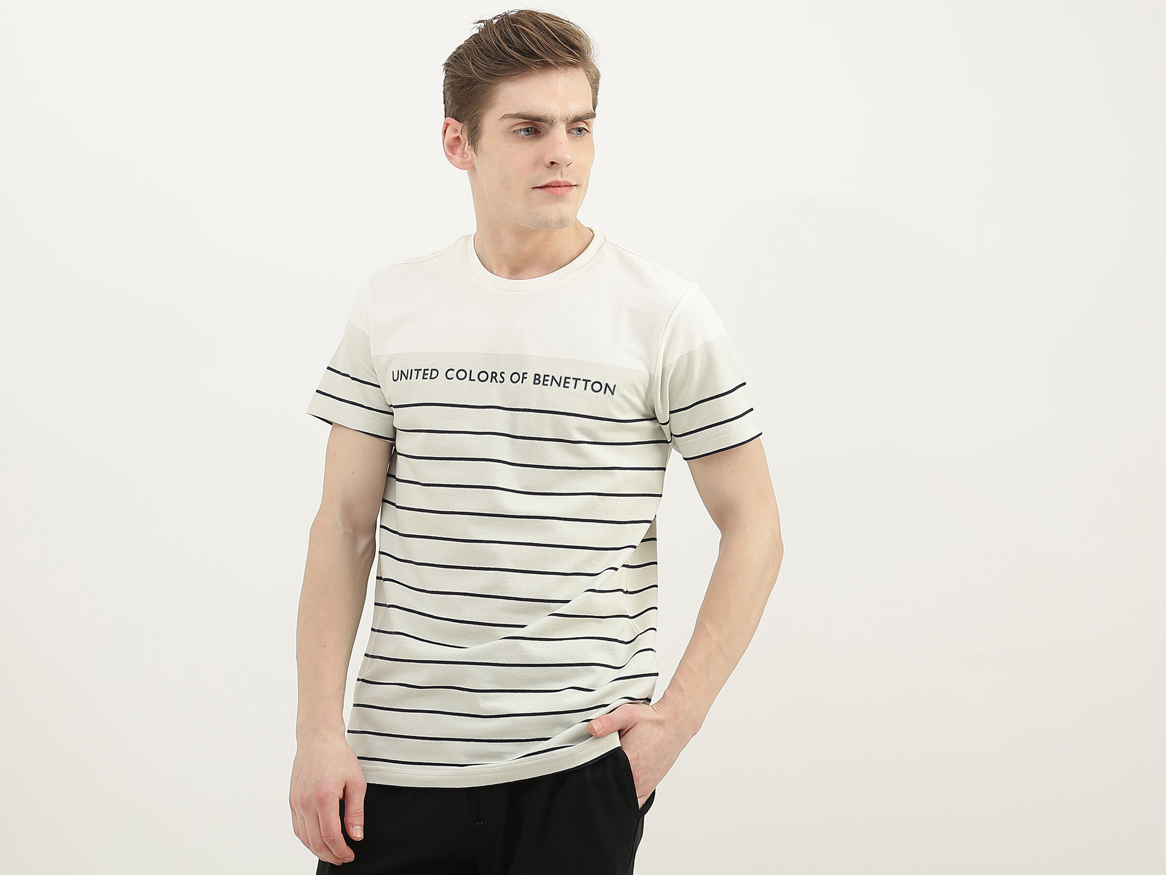 CLASSIC ENGINEERED STRIPED TEE image number 0