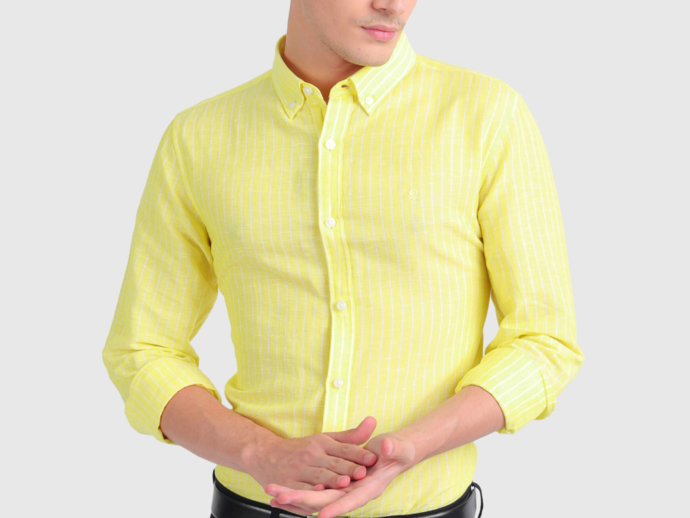 Linen Blend Stripe Shirt image number 2