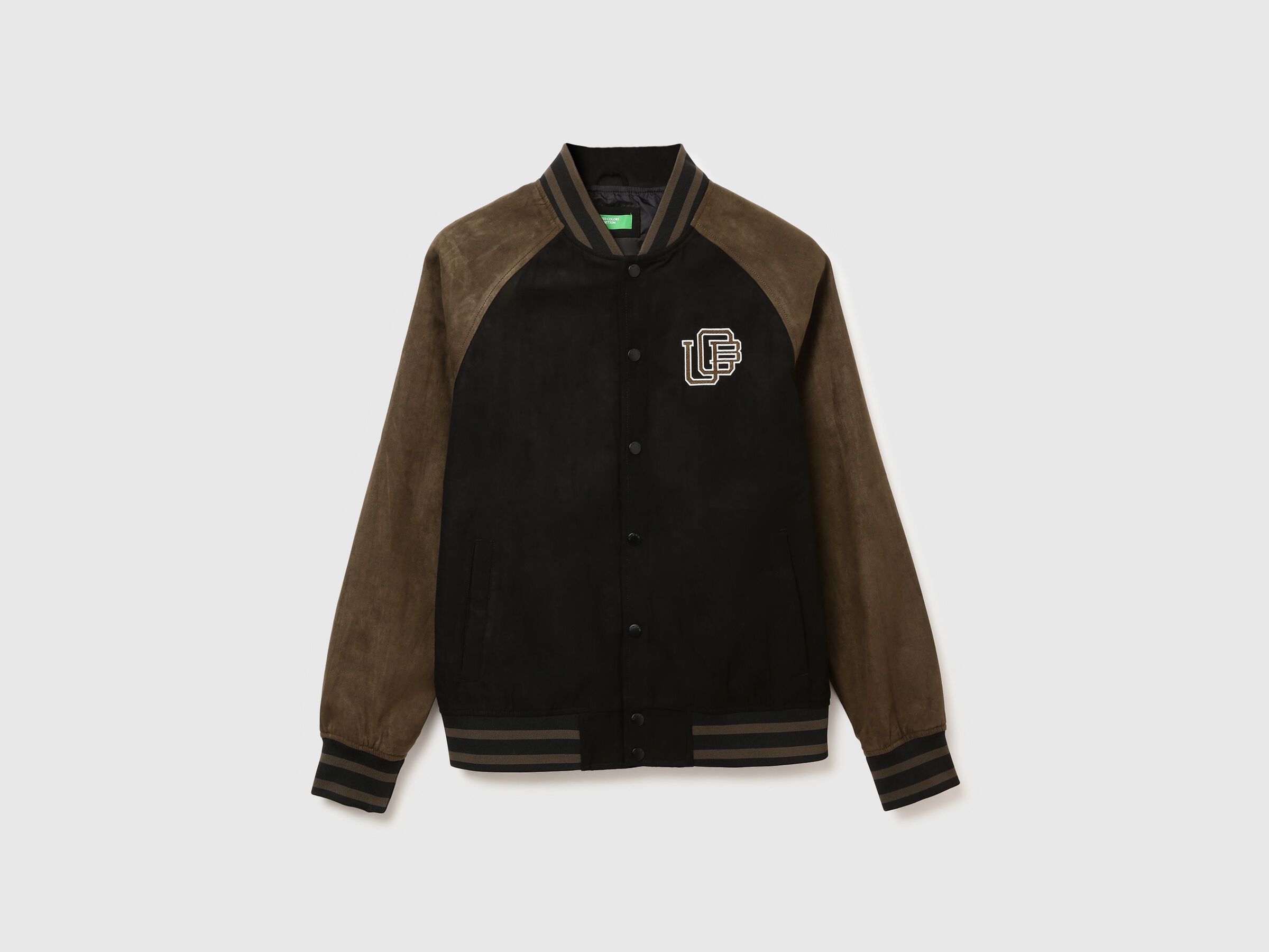 SUEDE VARSITY BOMBER JACKET image number 6