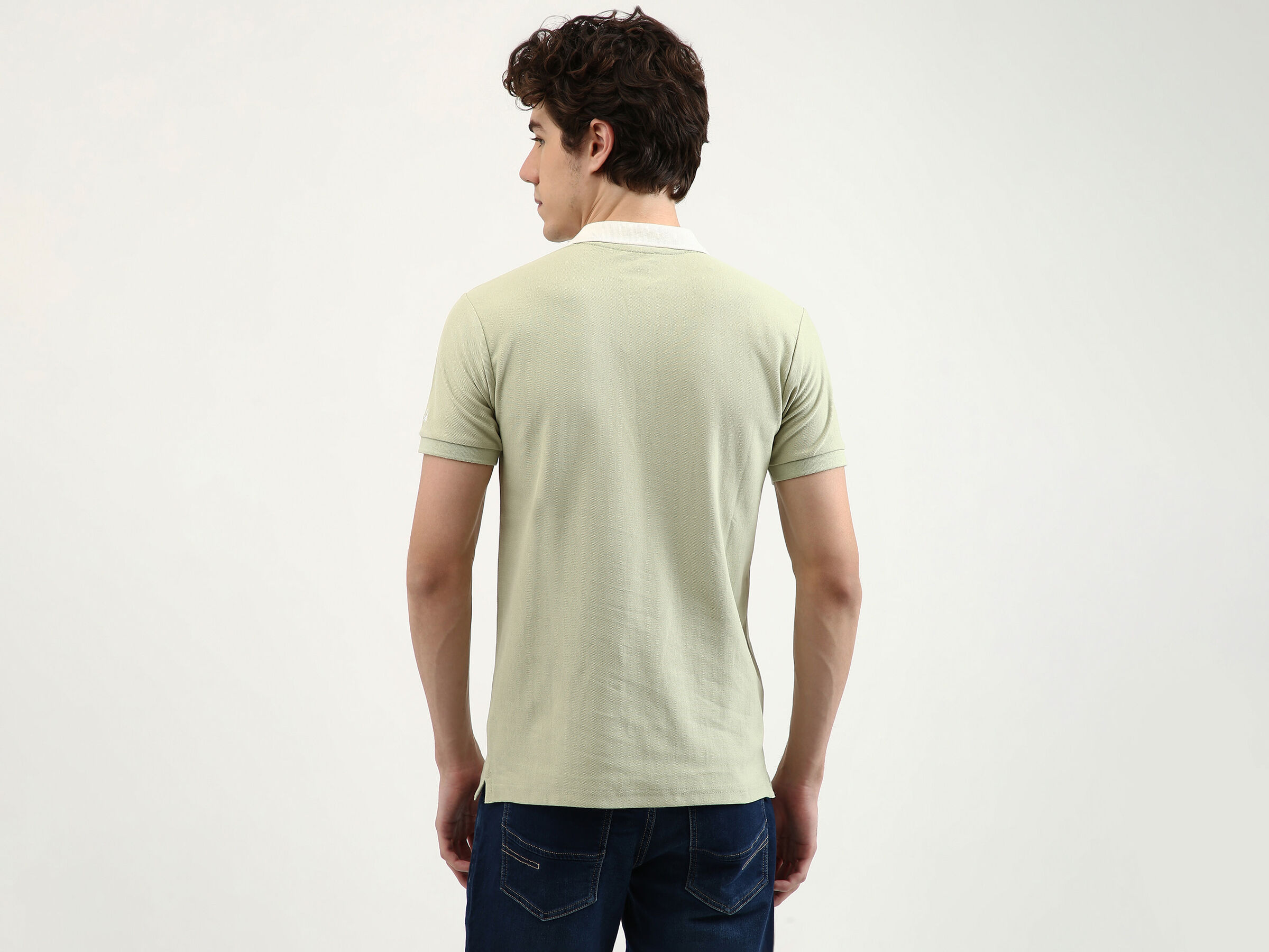Gradation Vertical Striped Polo image number 2