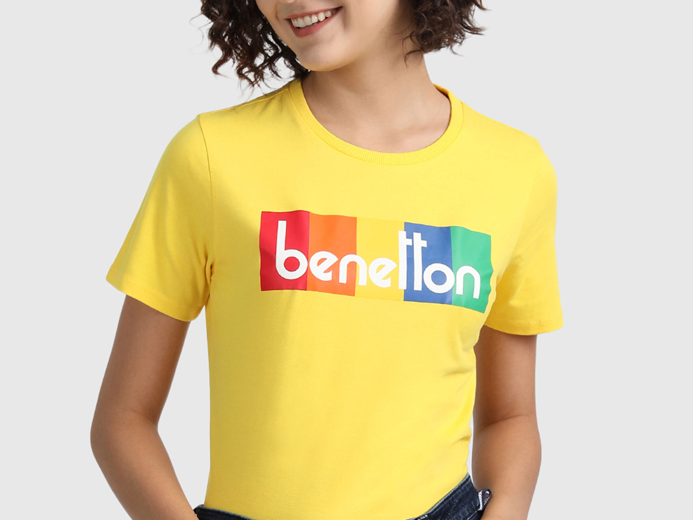 Pure Cotton Tee Shirt with Banner image number 0