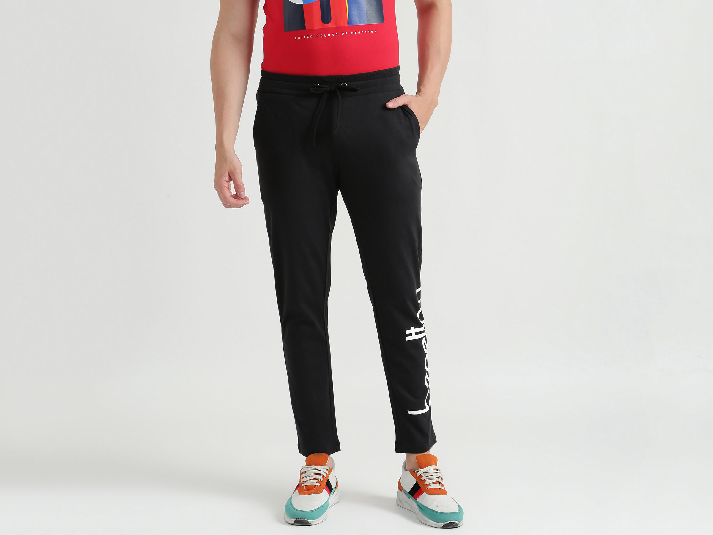 Slim Fit Printed Track Pants image number 0