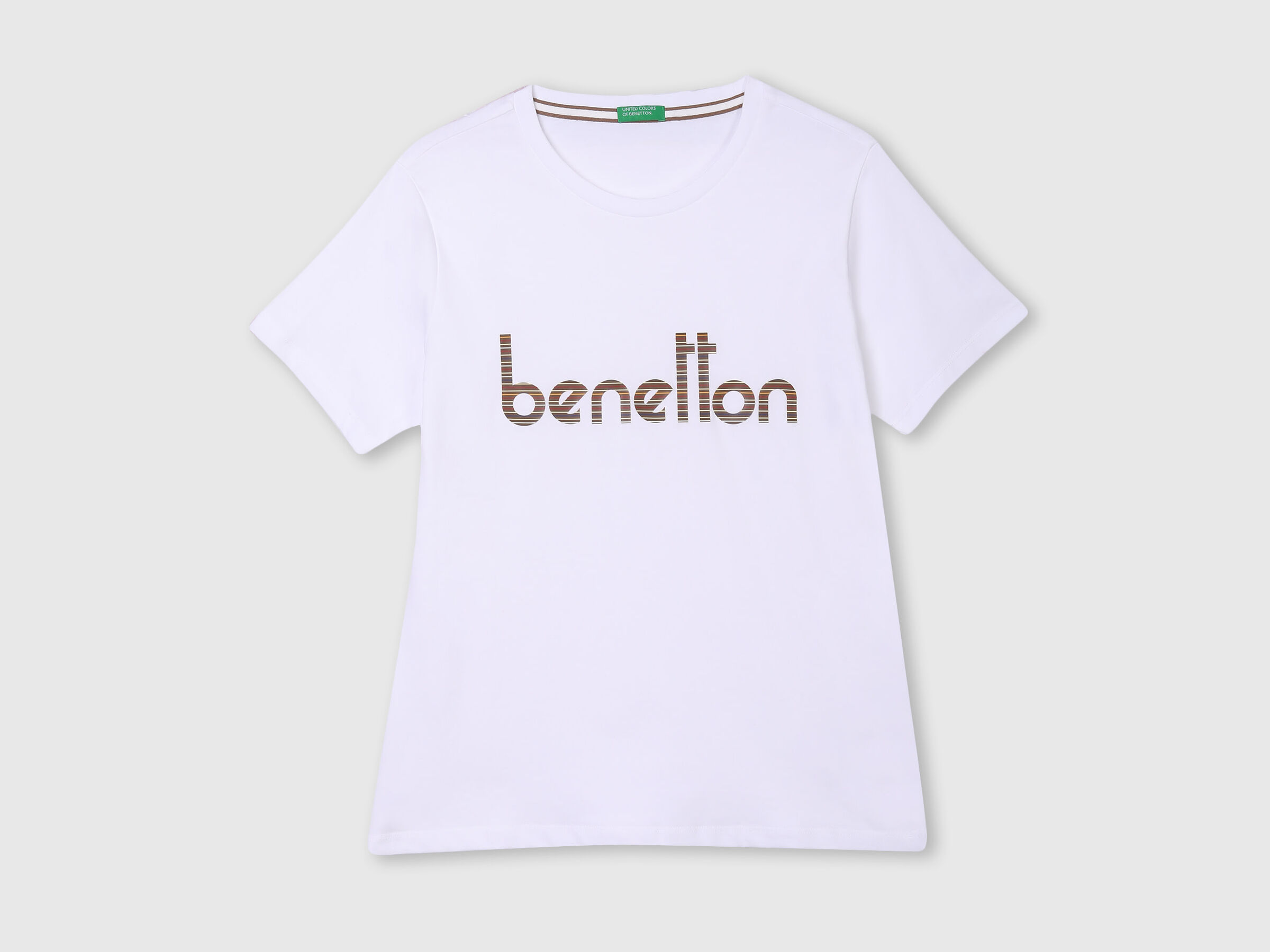 Technique T-Shirt with Benetton Text Logo image number 6