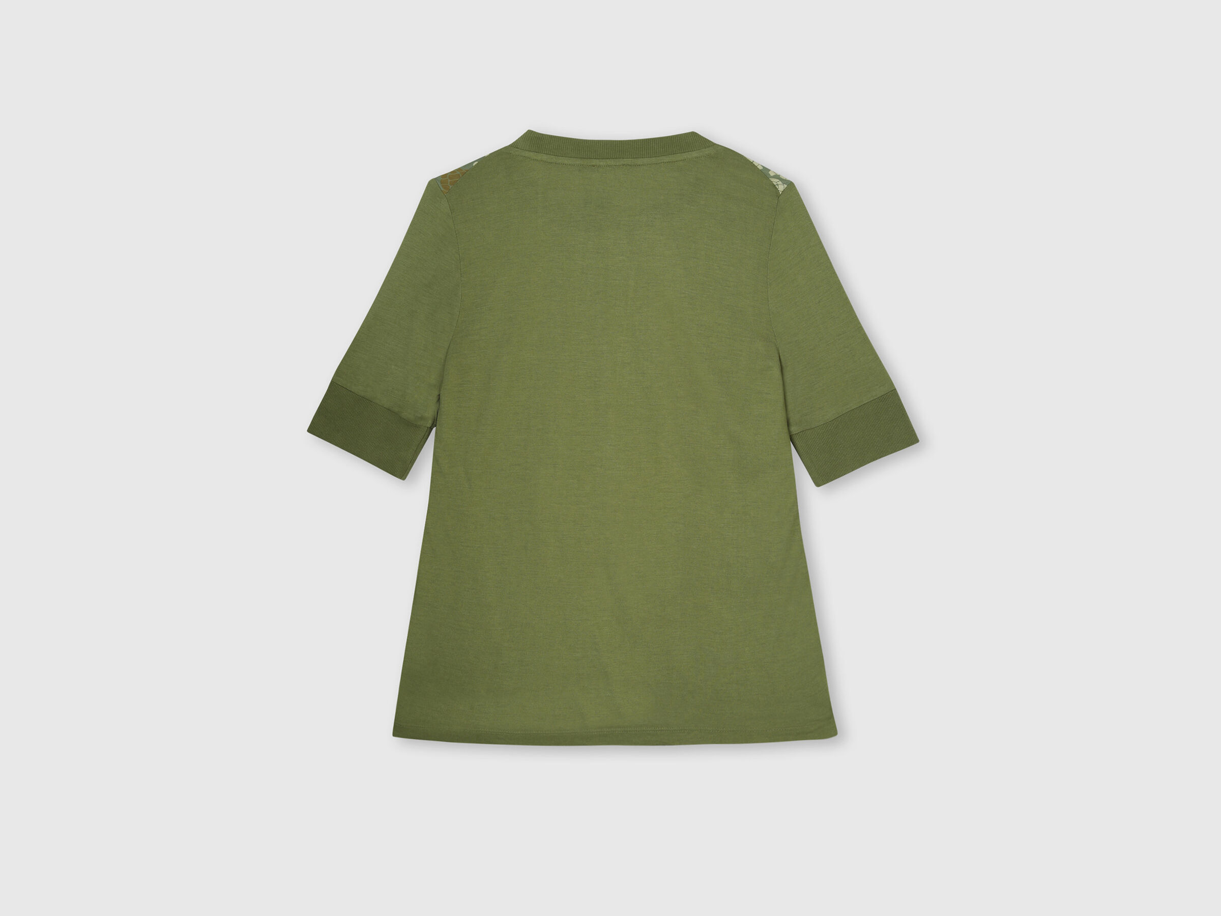 Short Sleeve Knit Woven Top Wt Turtle  Print image number 7