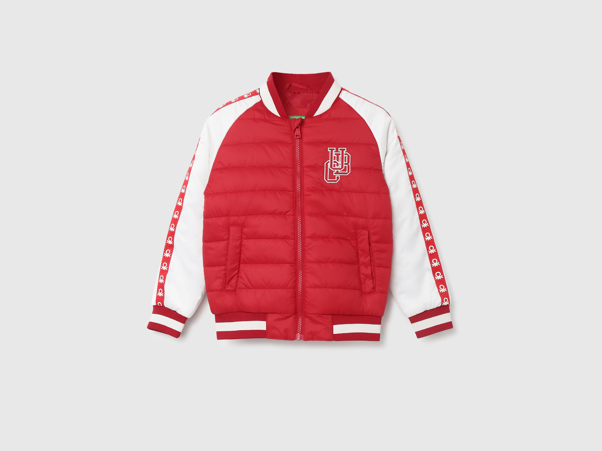COLOR BLOCK ICON TAPE UCB BADGE JACKET image number 0