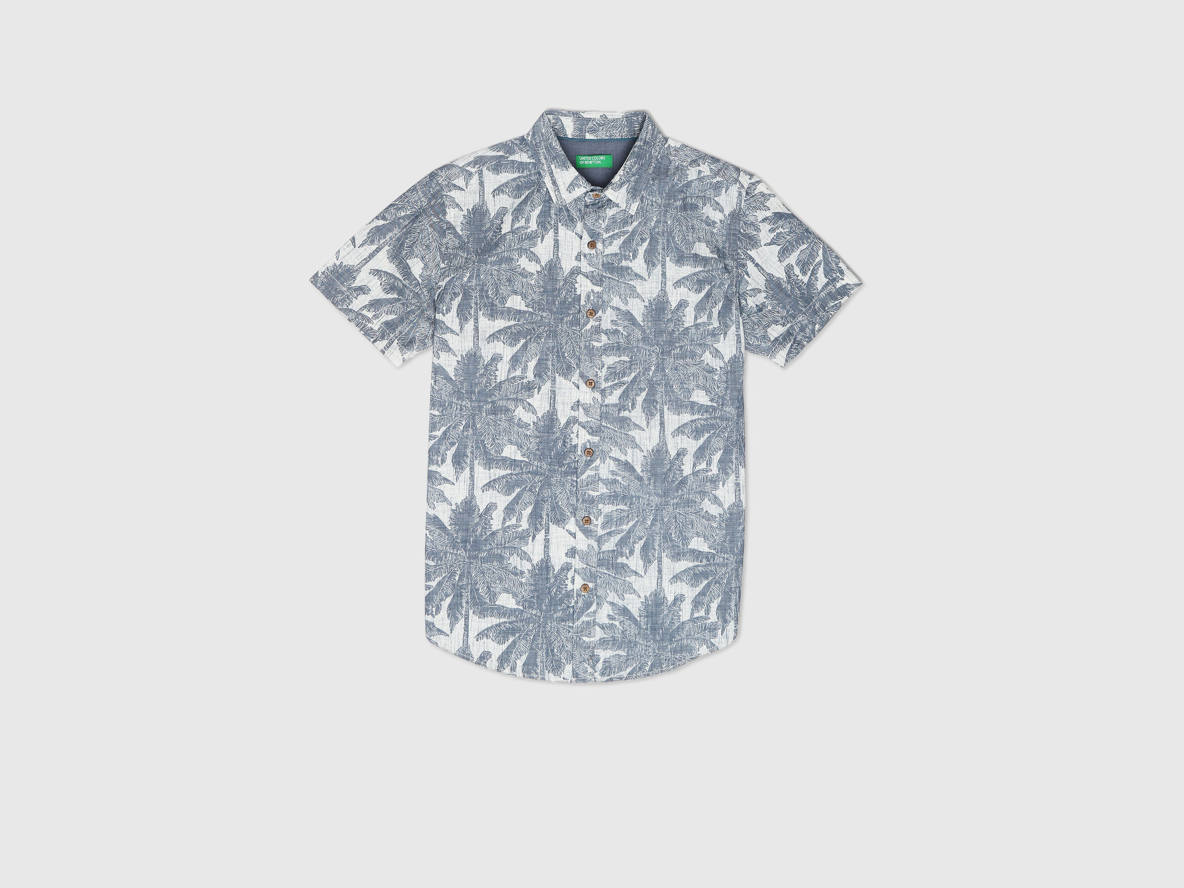 Half Sleeves Palm Print Shirt image number 5