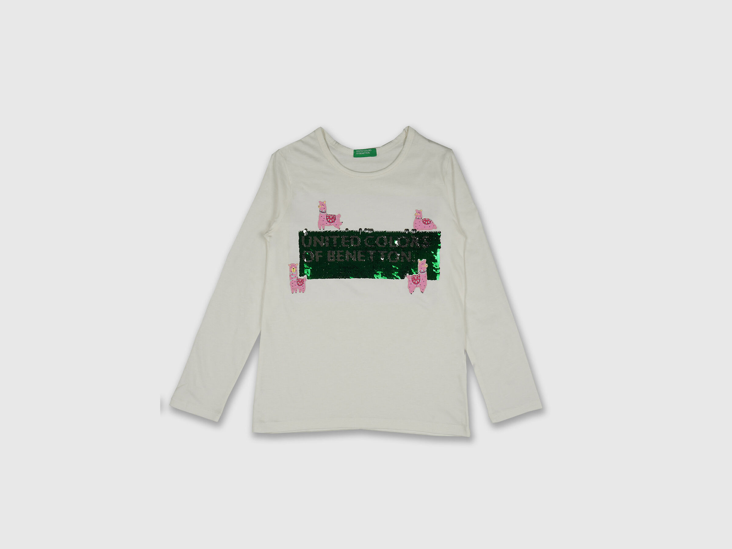 Banner With Llama Tee Long image number 0