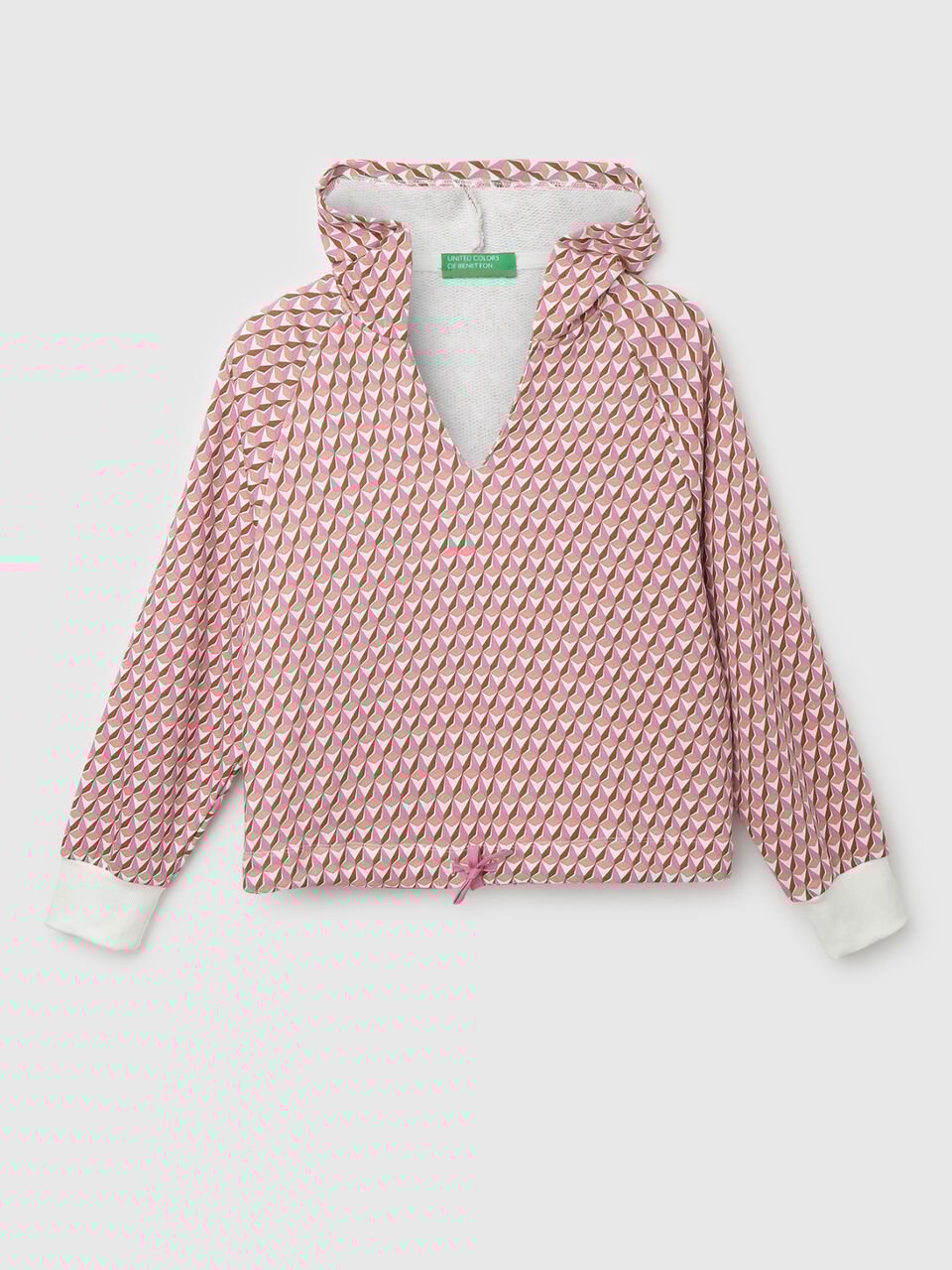 ALL OVER PRINTED SWEATSHIRT WITH HOOD image number 1