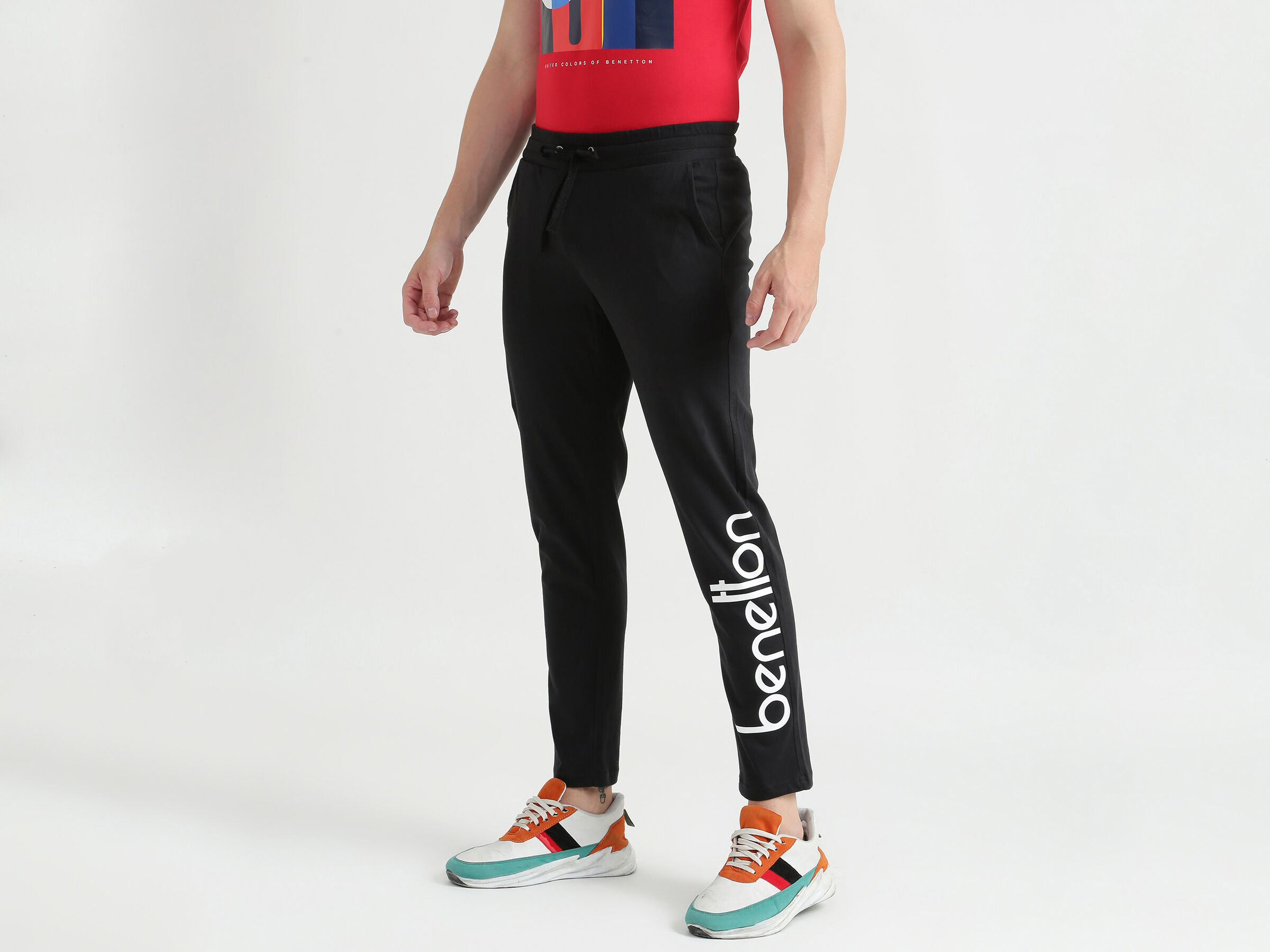 Slim Fit Printed Track Pants image number 1