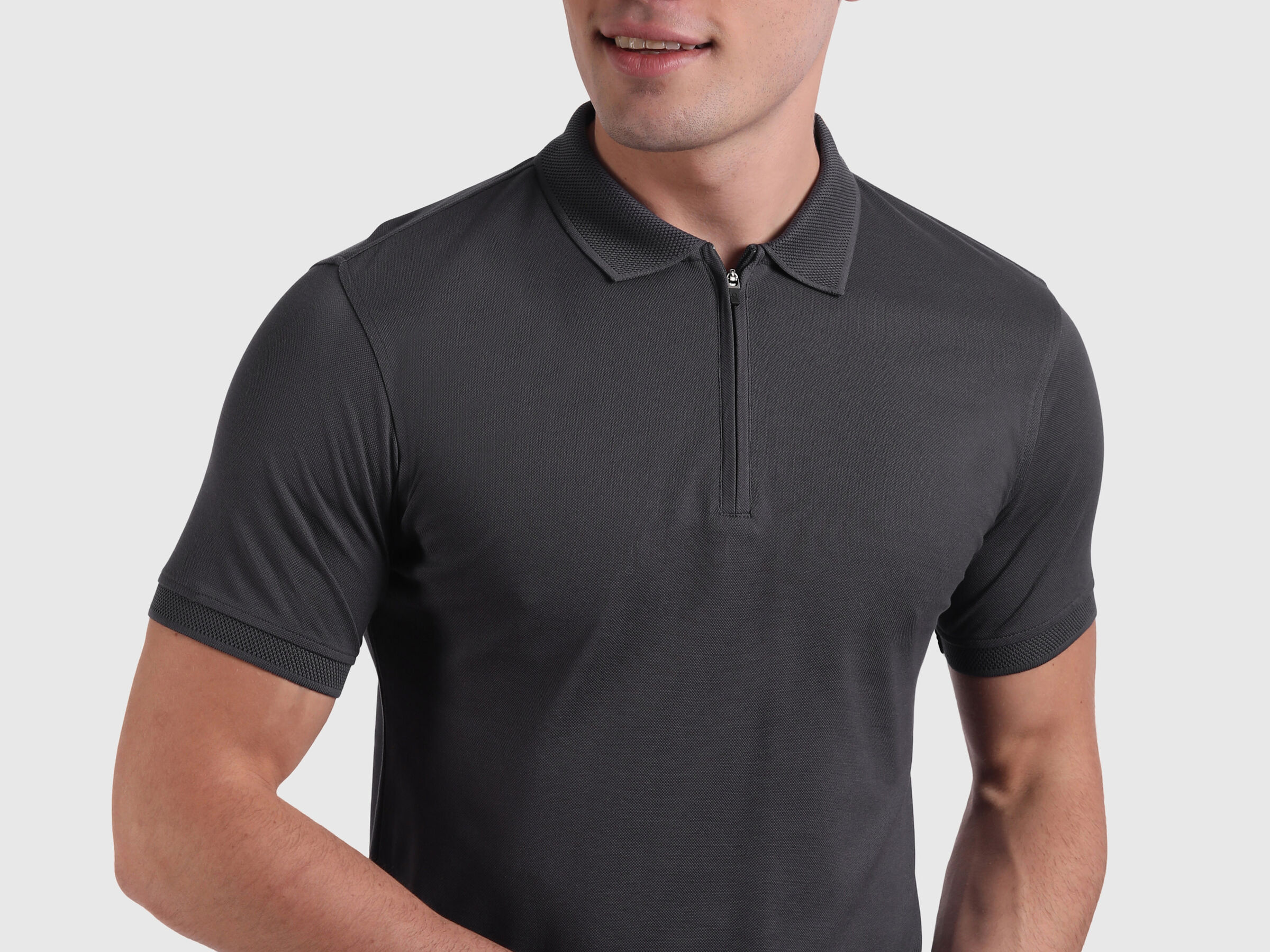 Double mercerised pique polo image number 5