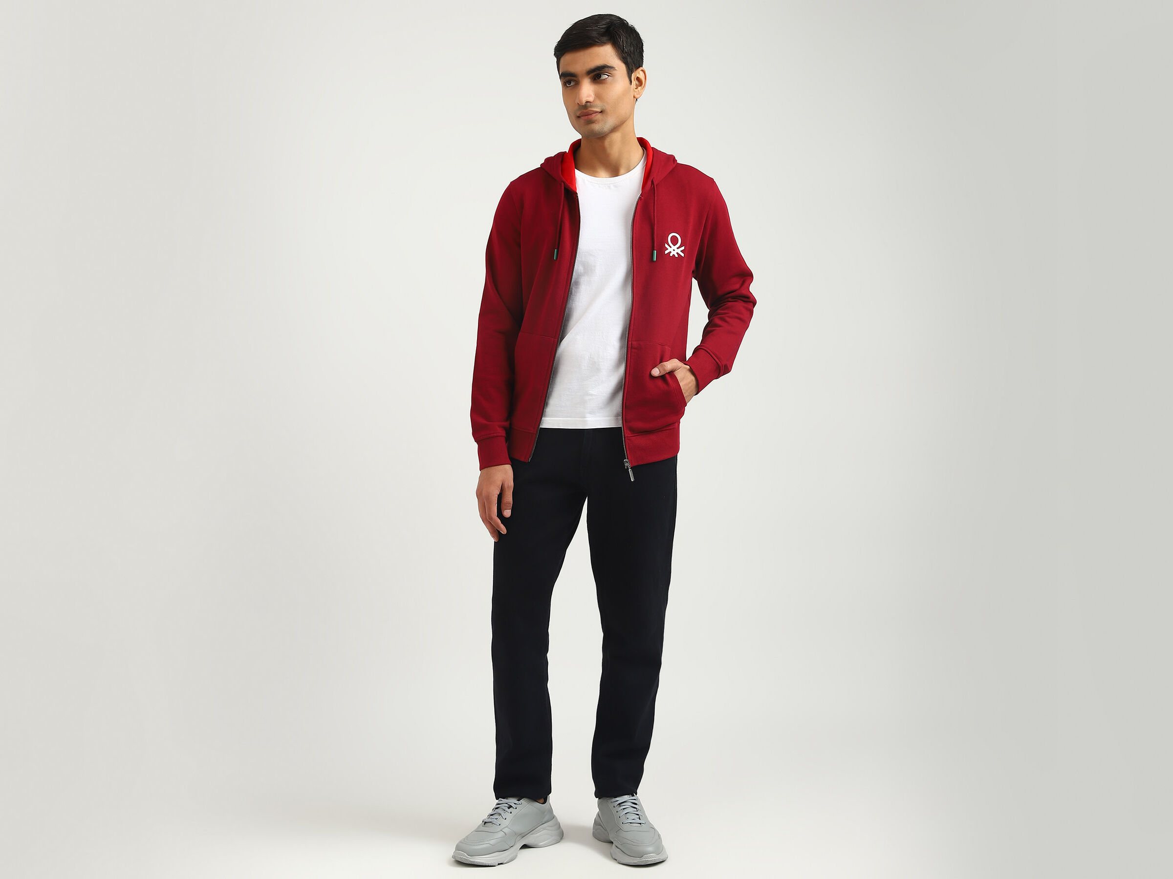 Basic Front Open Hoodie image number 3