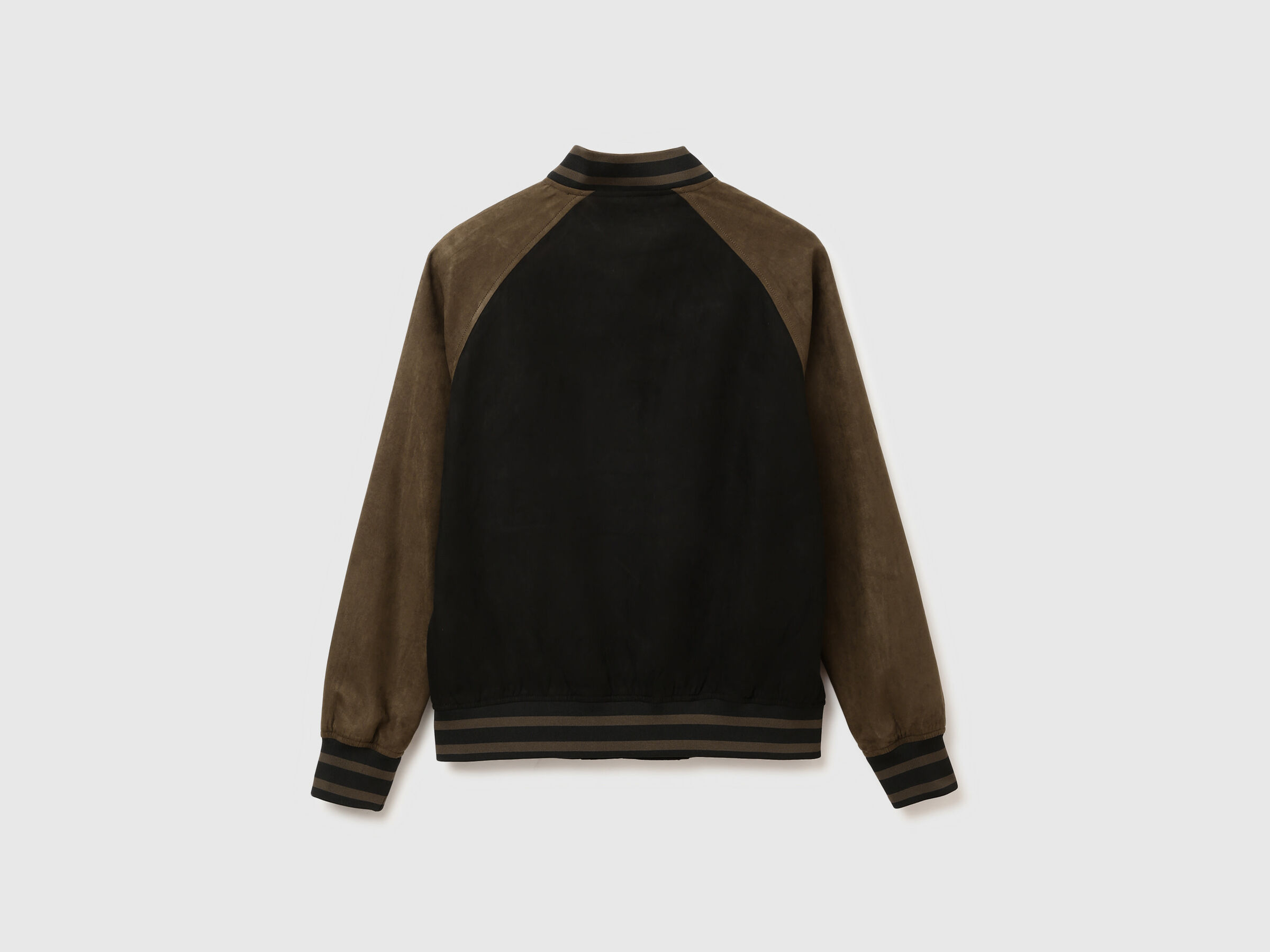 SUEDE VARSITY BOMBER JACKET image number 7