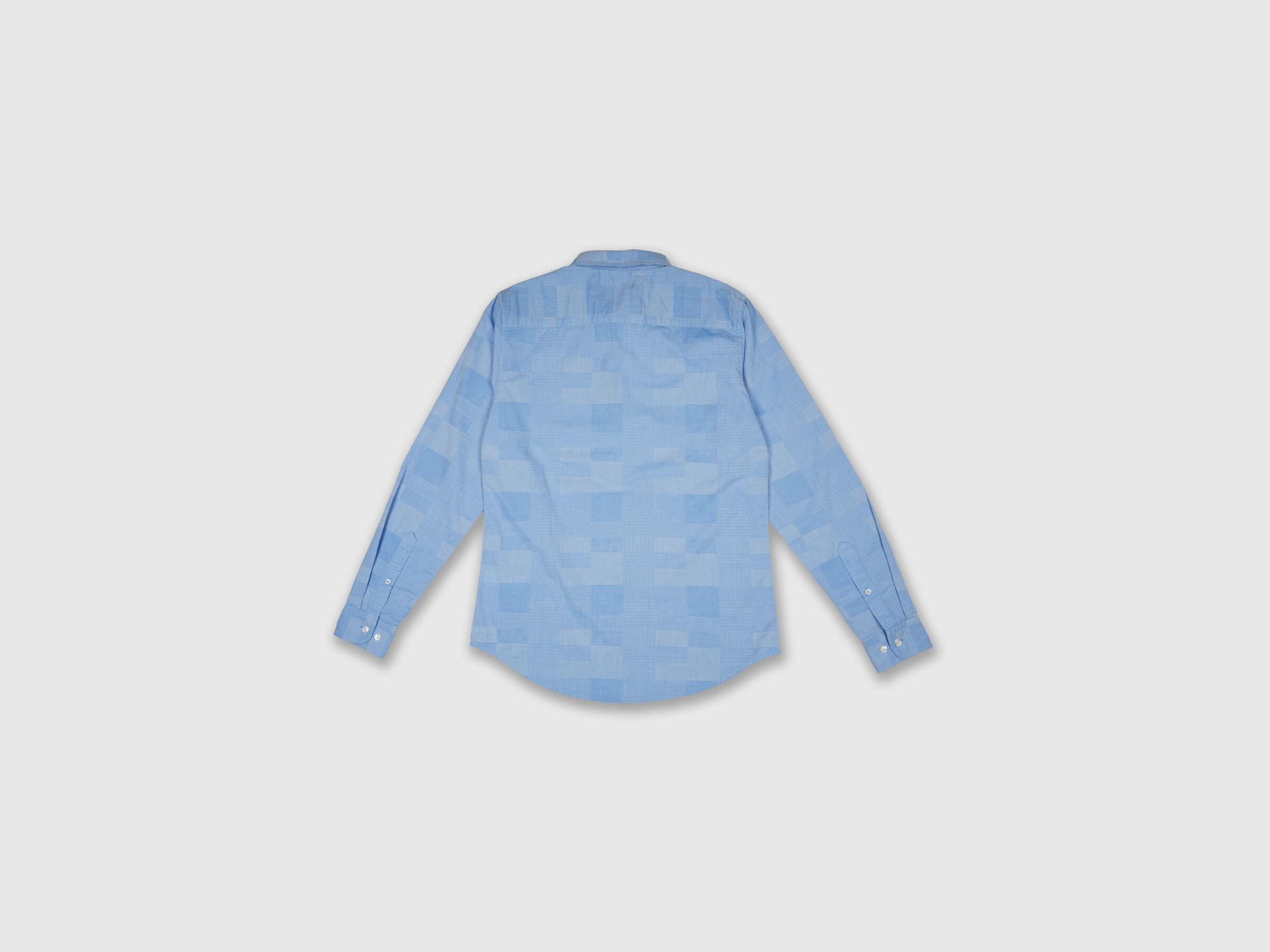 Fill Sleeve Dobby Chambray Shirt image number 5