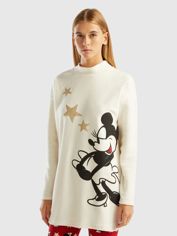 Long Minnie fleece sweater