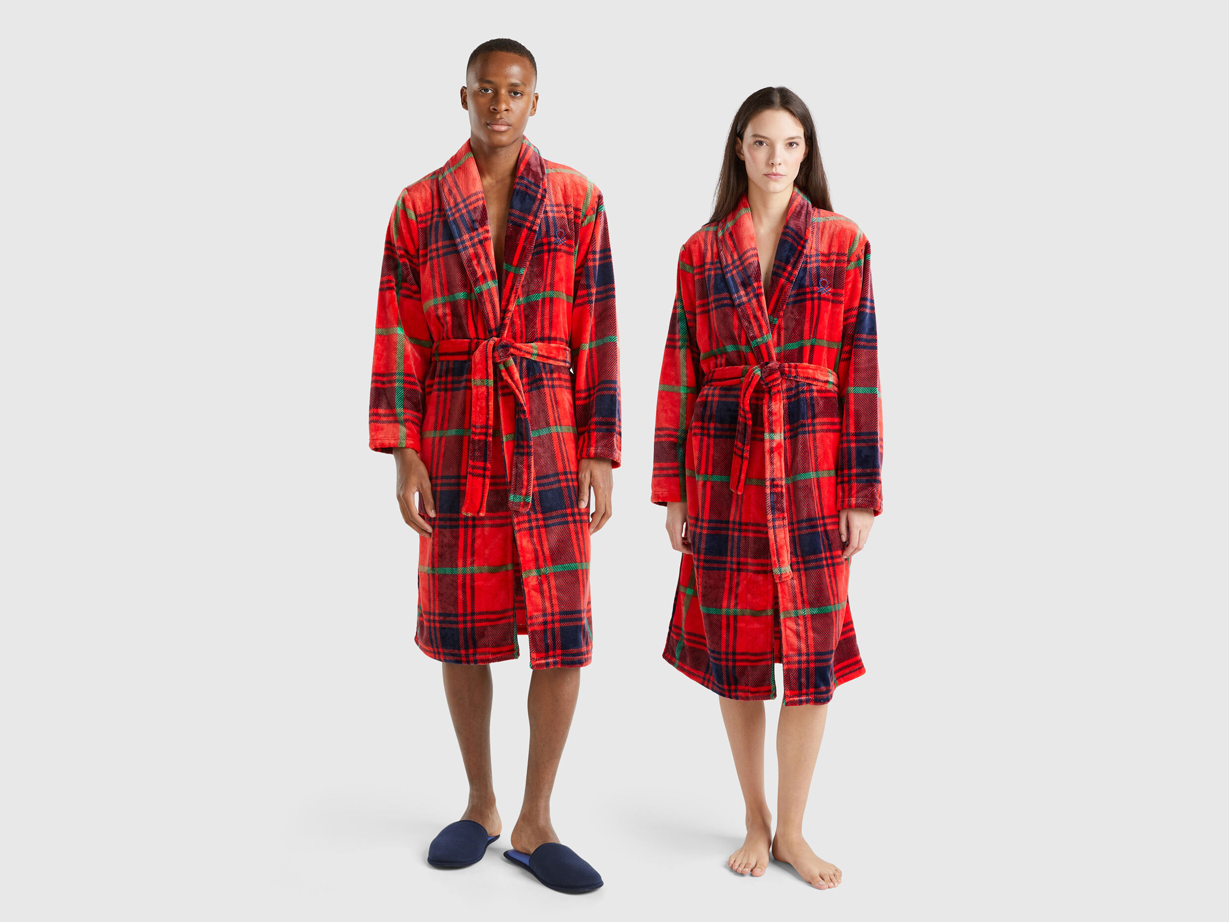 Tartan robe Red Benetton