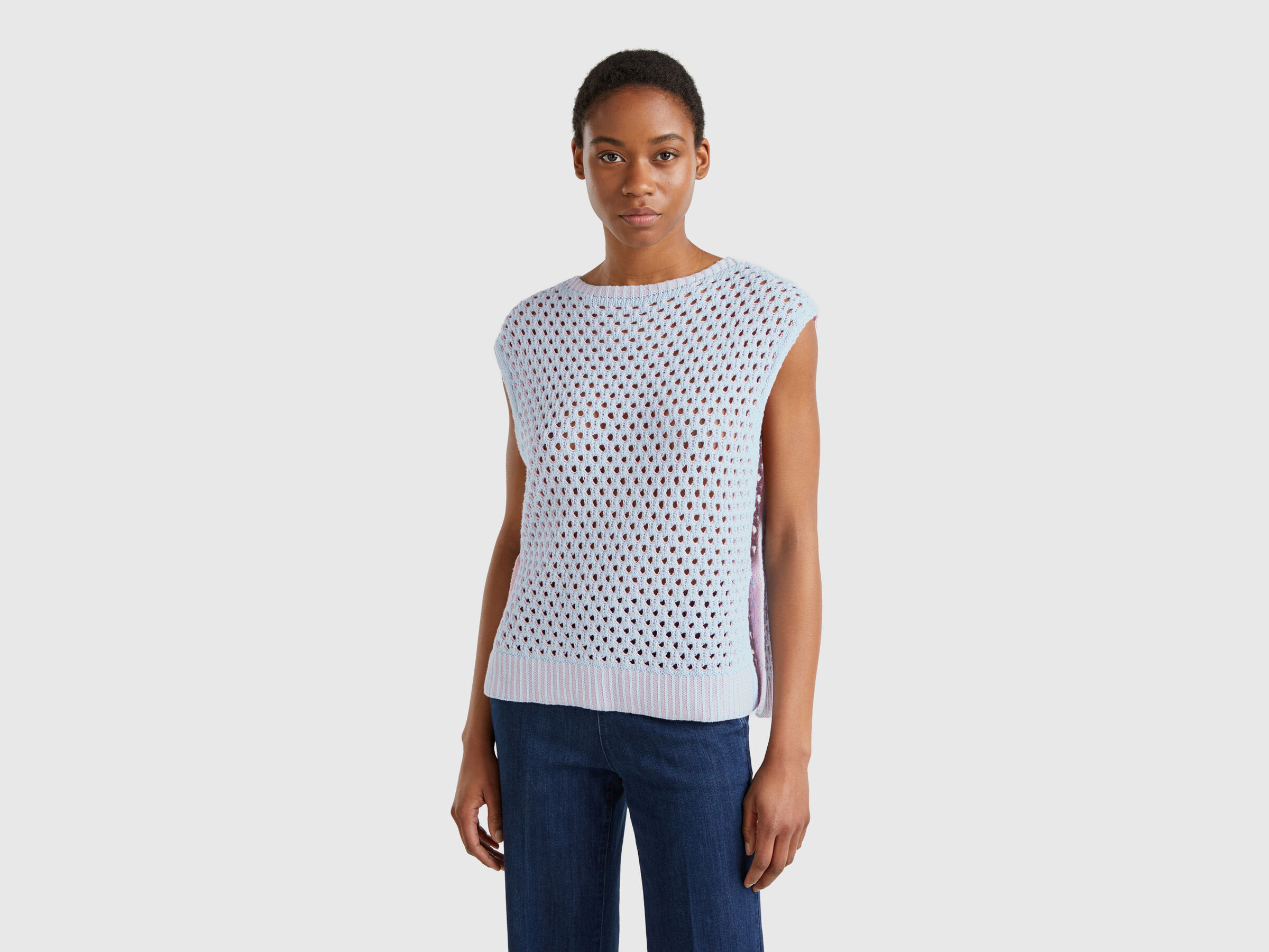 SLEEVELESS SWEATER Women image number 0