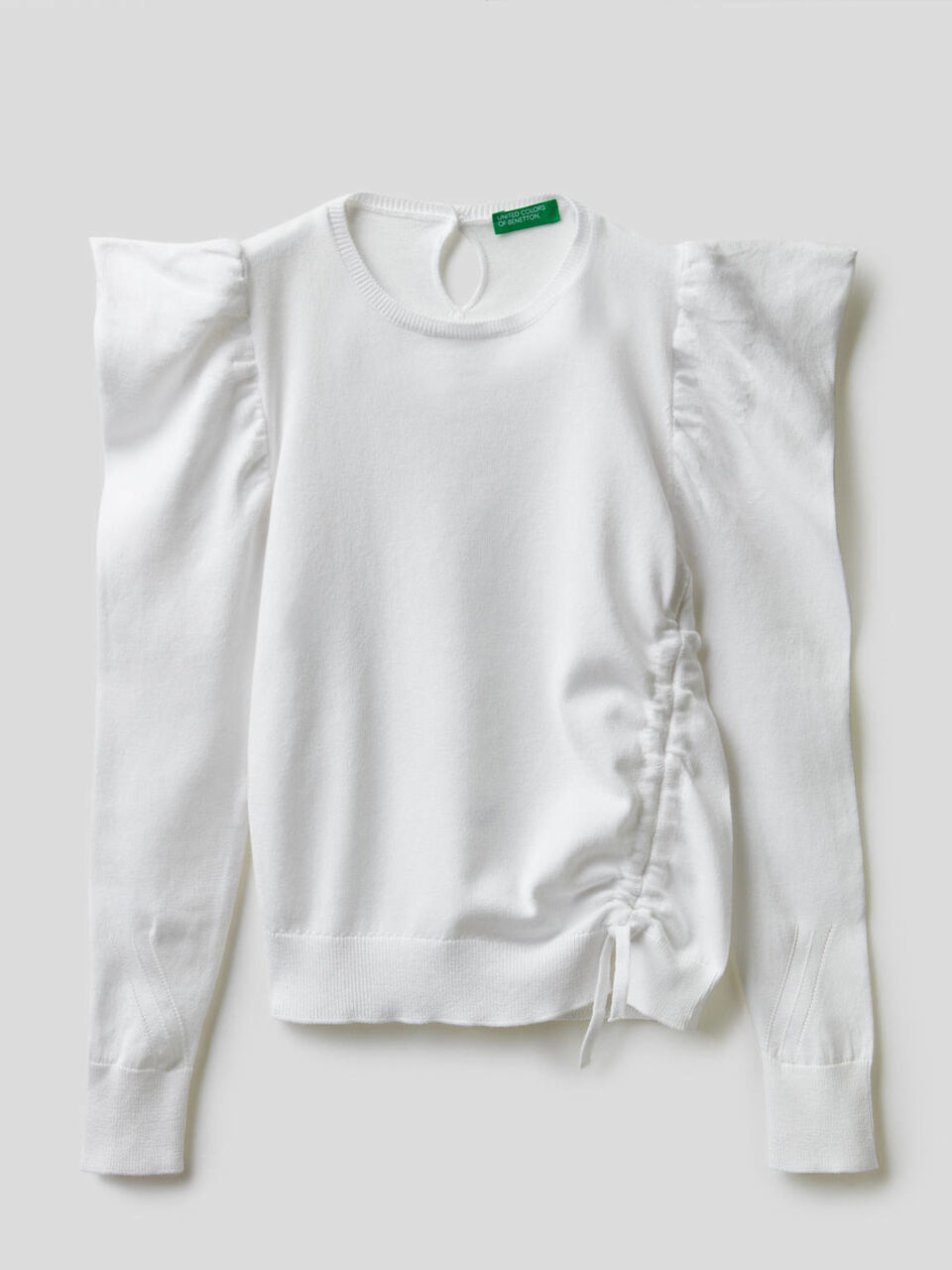 Sweater with draping image number 1