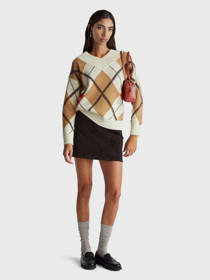 V NECK SWEATER L/S Women