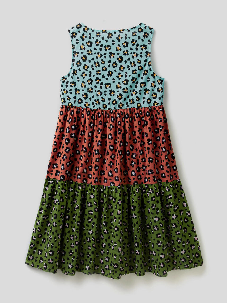 Multicolor animal print dress image number 2