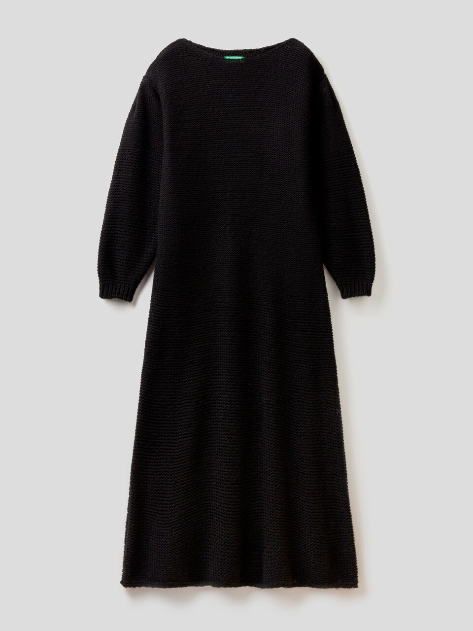 Maxi dress in knit wool blend image number 1