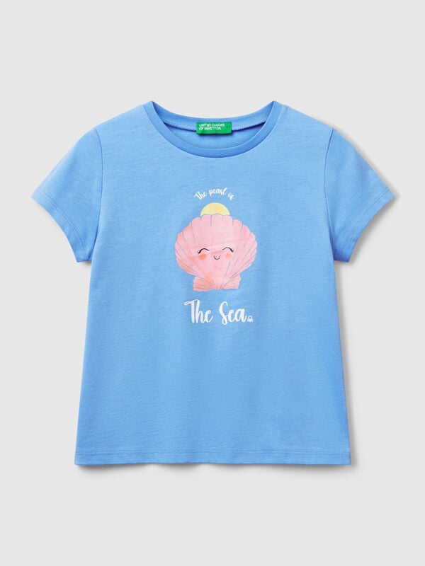 Regular fit t-shirt with glitter Junior Girl
