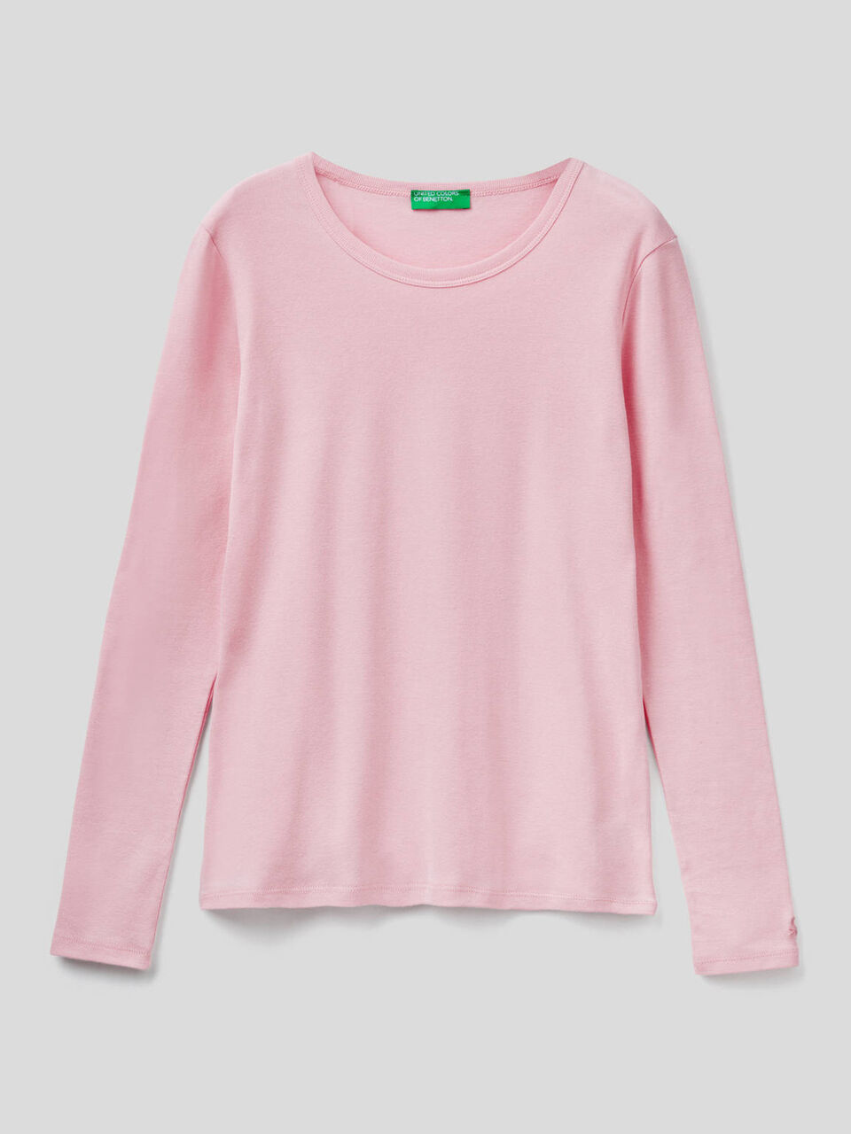 Long sleeve pure cotton t-shirt image number 1